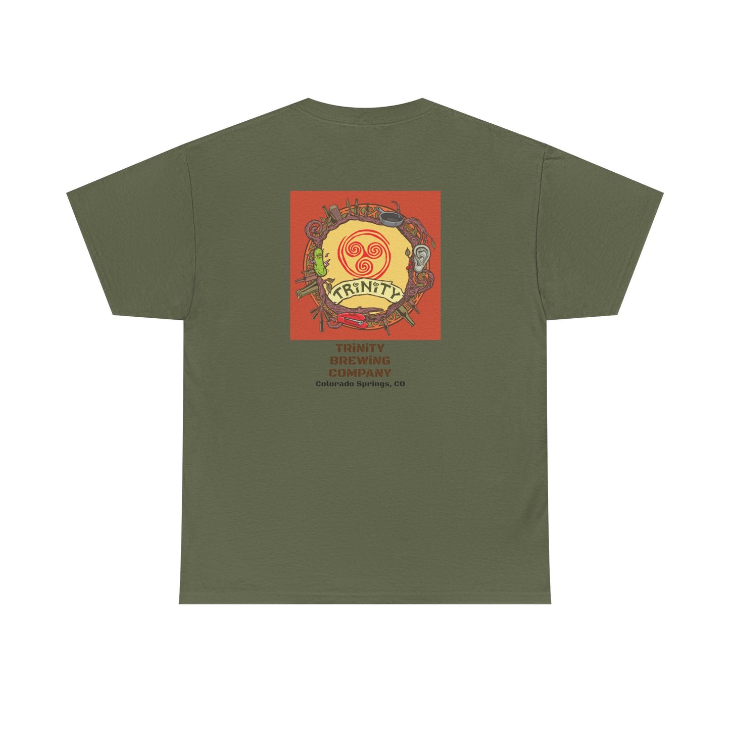TRiNiTY Classic Logo RED - Unisex Heavy Cotton Tee