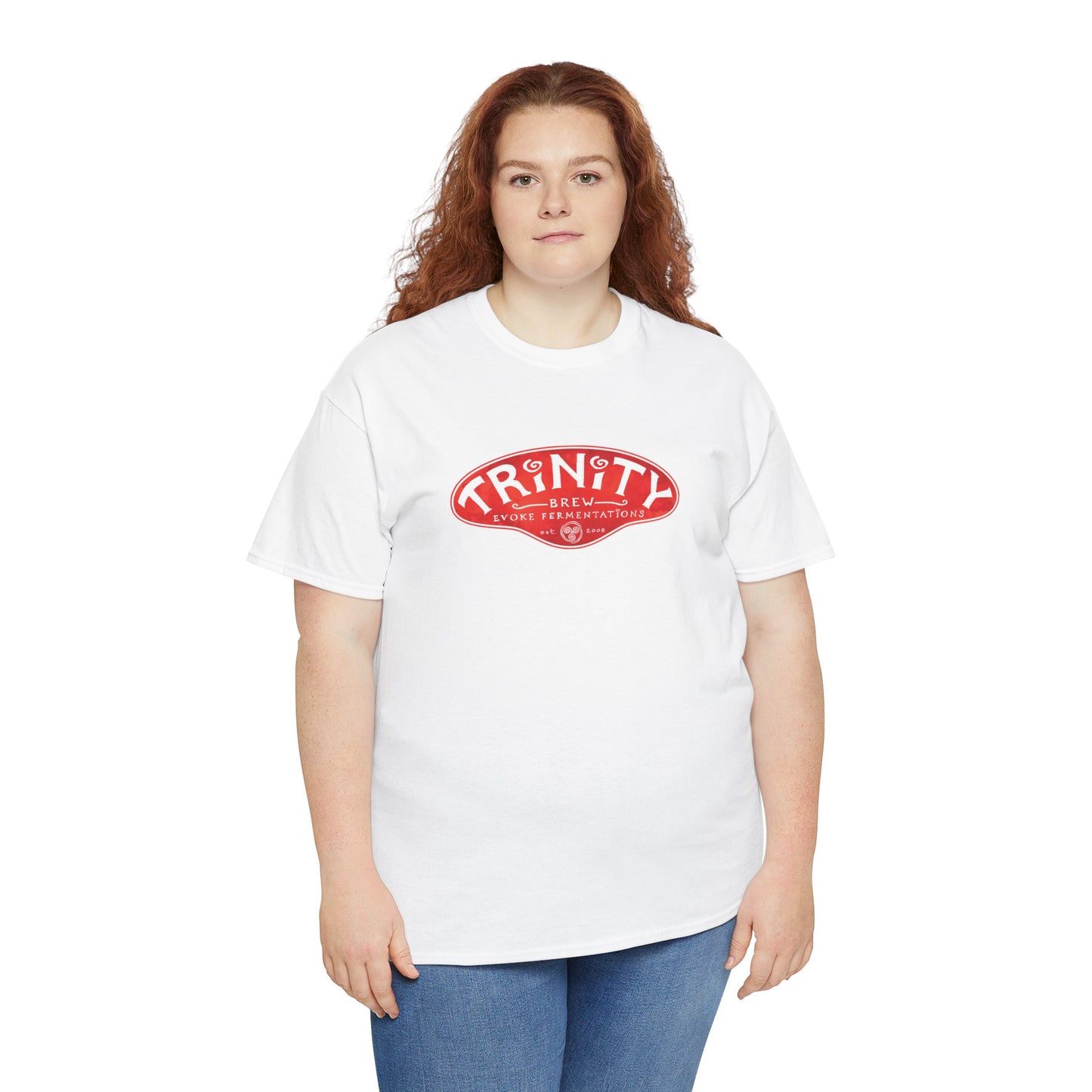 TRiNiTY Classic Logo RED - Unisex Heavy Cotton Tee