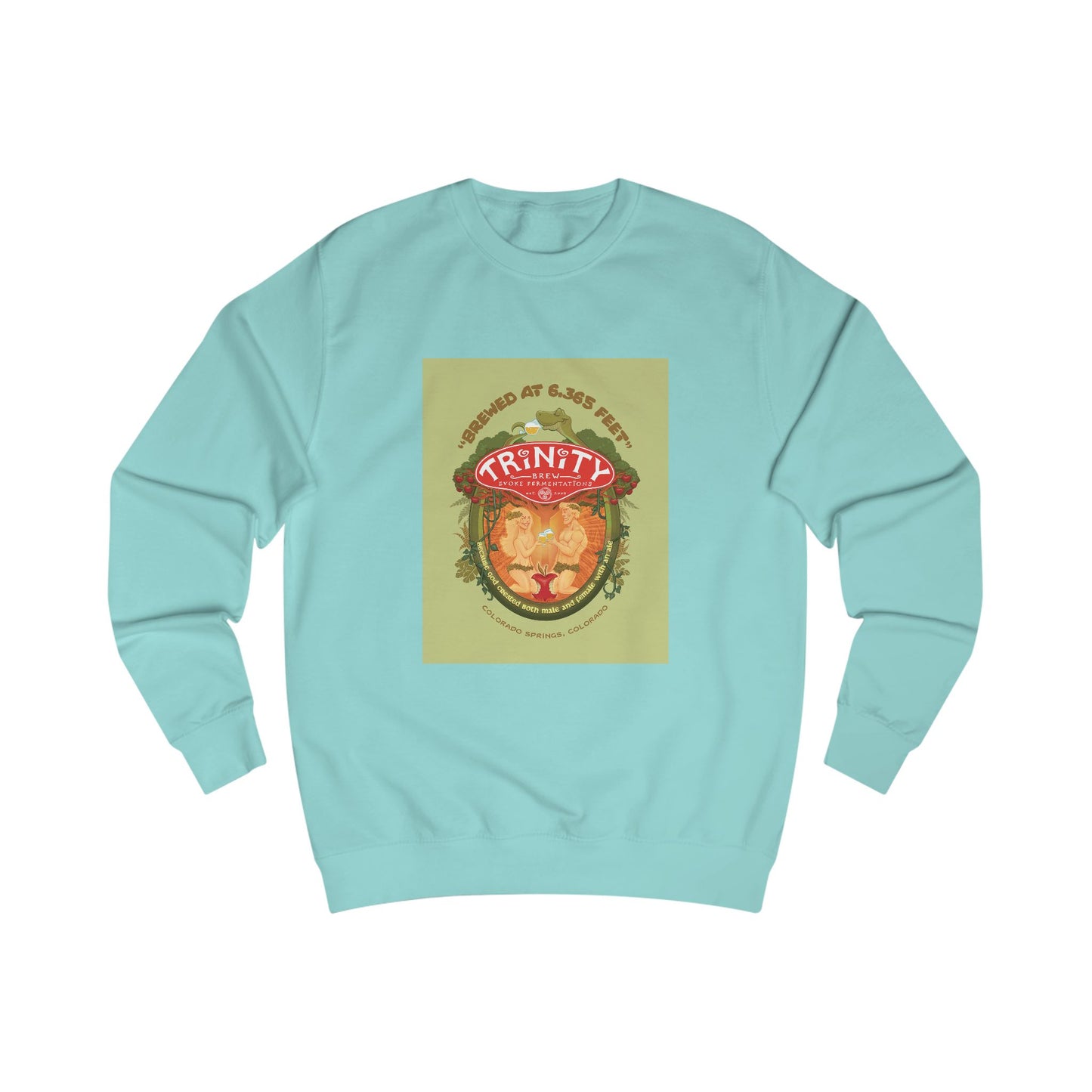 TRiNiTY Adam & Eve Ale with Text - Men's Sweatshirt