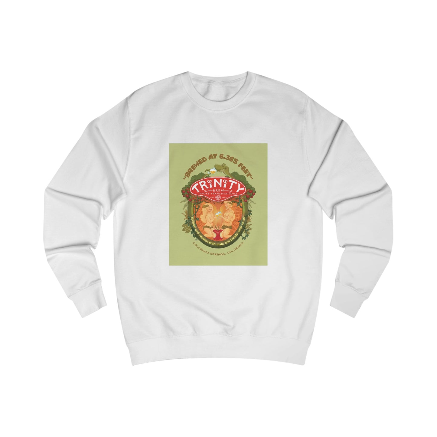 TRiNiTY Adam & Eve Ale with Text - Men's Sweatshirt