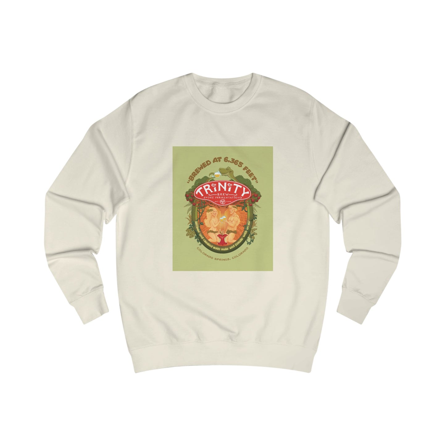 TRiNiTY Adam & Eve Ale with Text - Men's Sweatshirt
