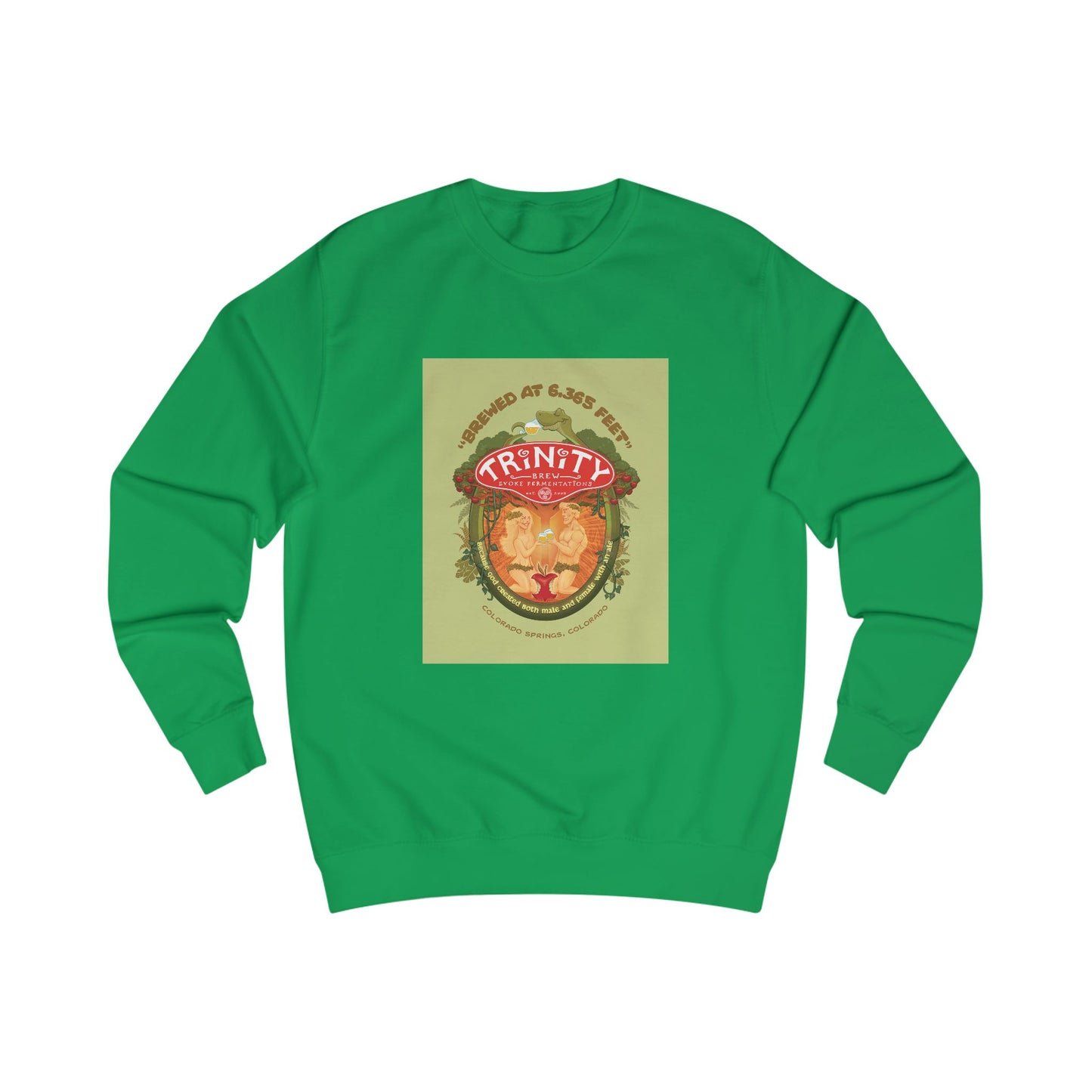 TRiNiTY Adam & Eve Ale with Text - Men's Sweatshirt