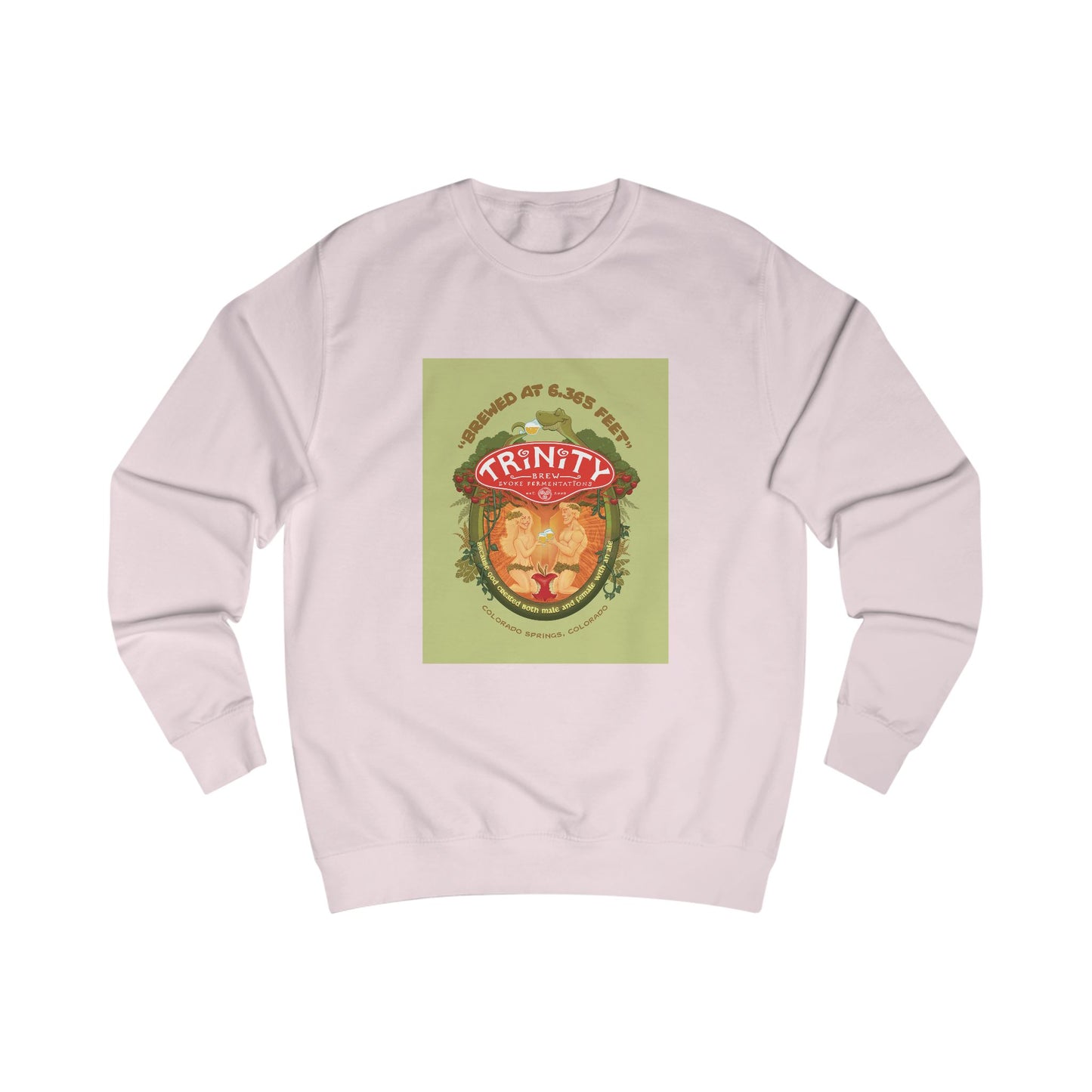 TRiNiTY Adam & Eve Ale with Text - Men's Sweatshirt
