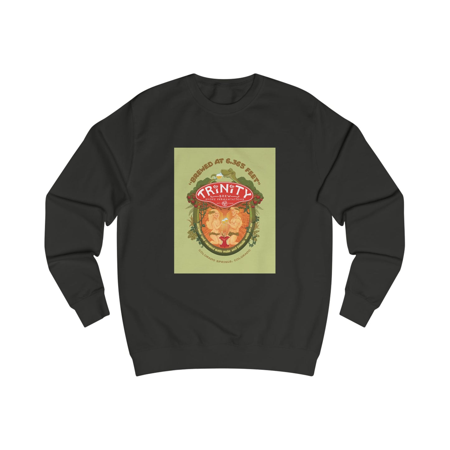 TRiNiTY Adam & Eve Ale with Text - Men's Sweatshirt