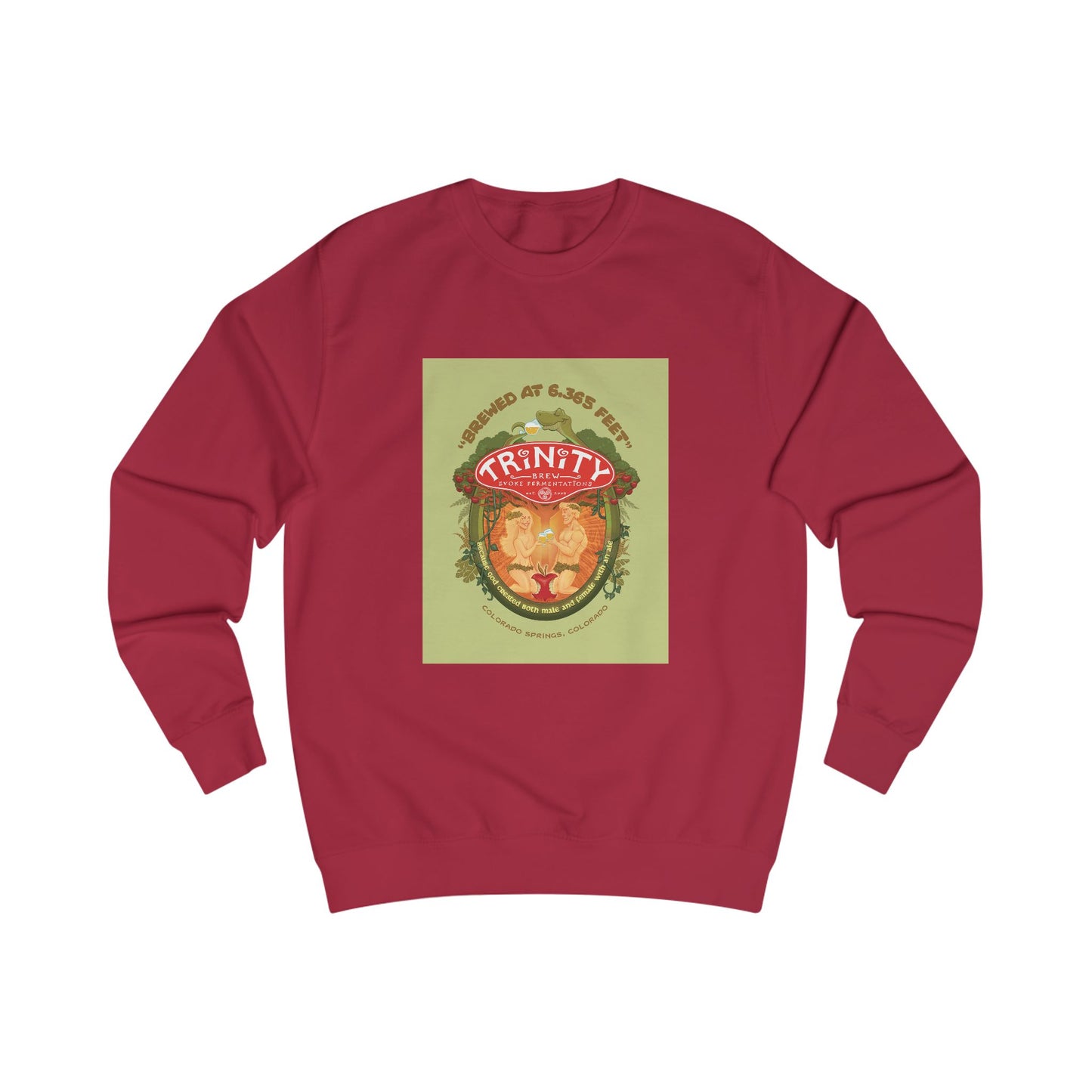 TRiNiTY Adam & Eve Ale with Text - Men's Sweatshirt