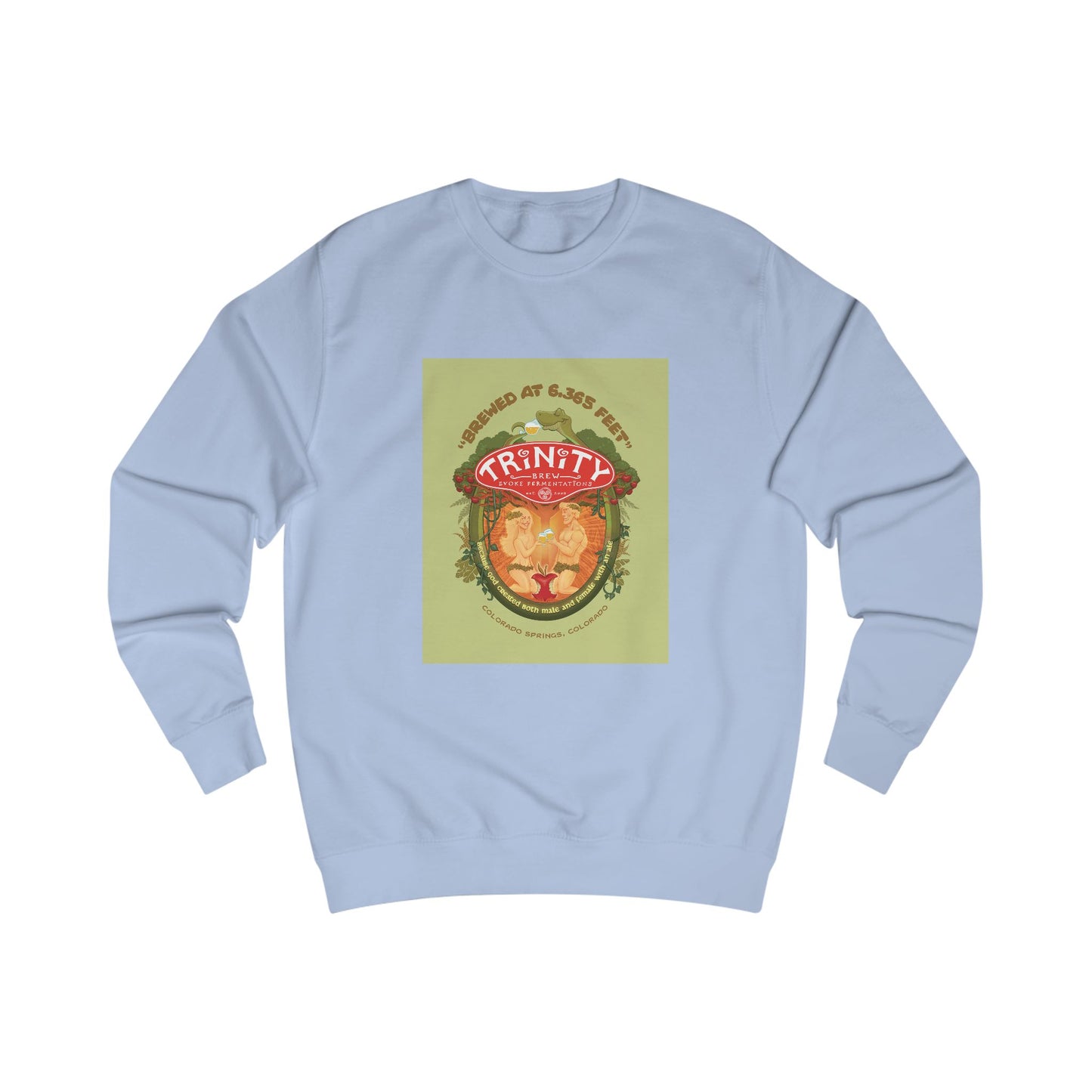 TRiNiTY Adam & Eve Ale with Text - Men's Sweatshirt