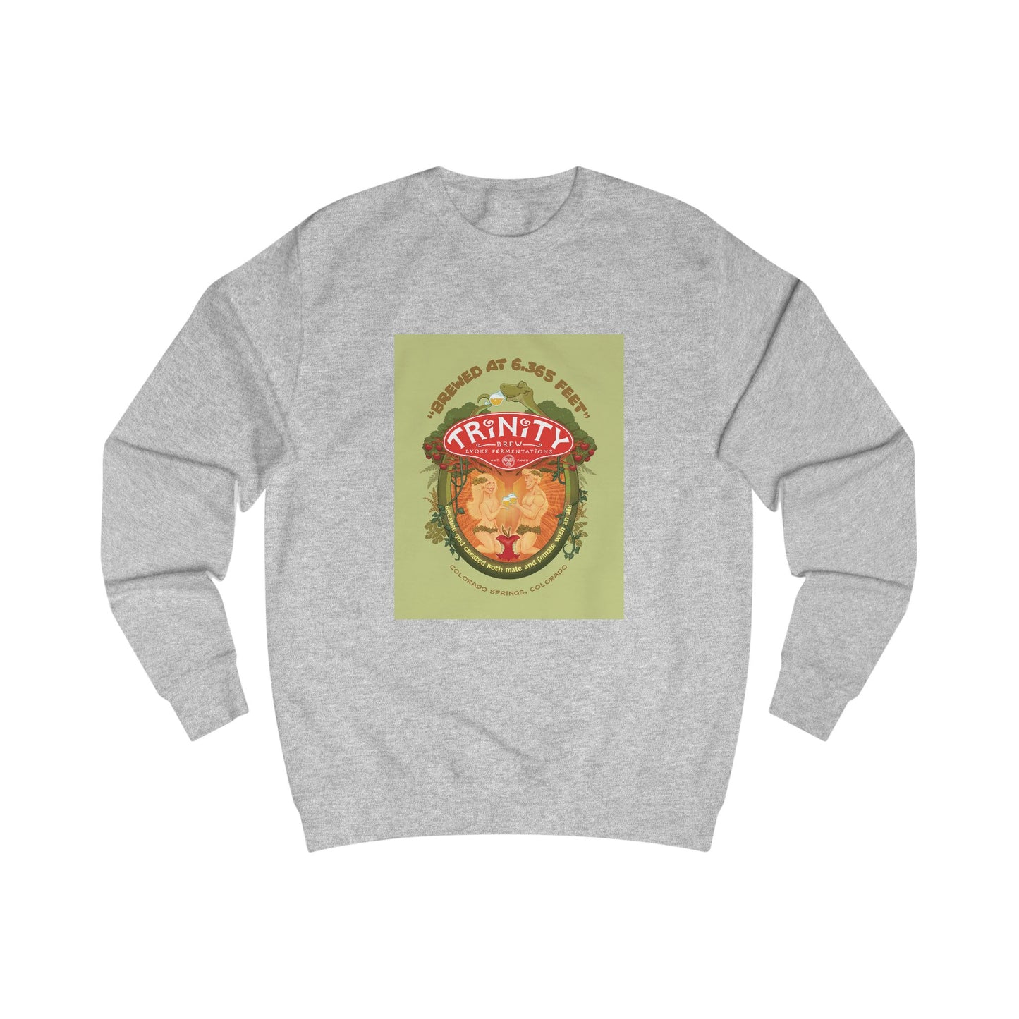 TRiNiTY Adam & Eve Ale with Text - Men's Sweatshirt