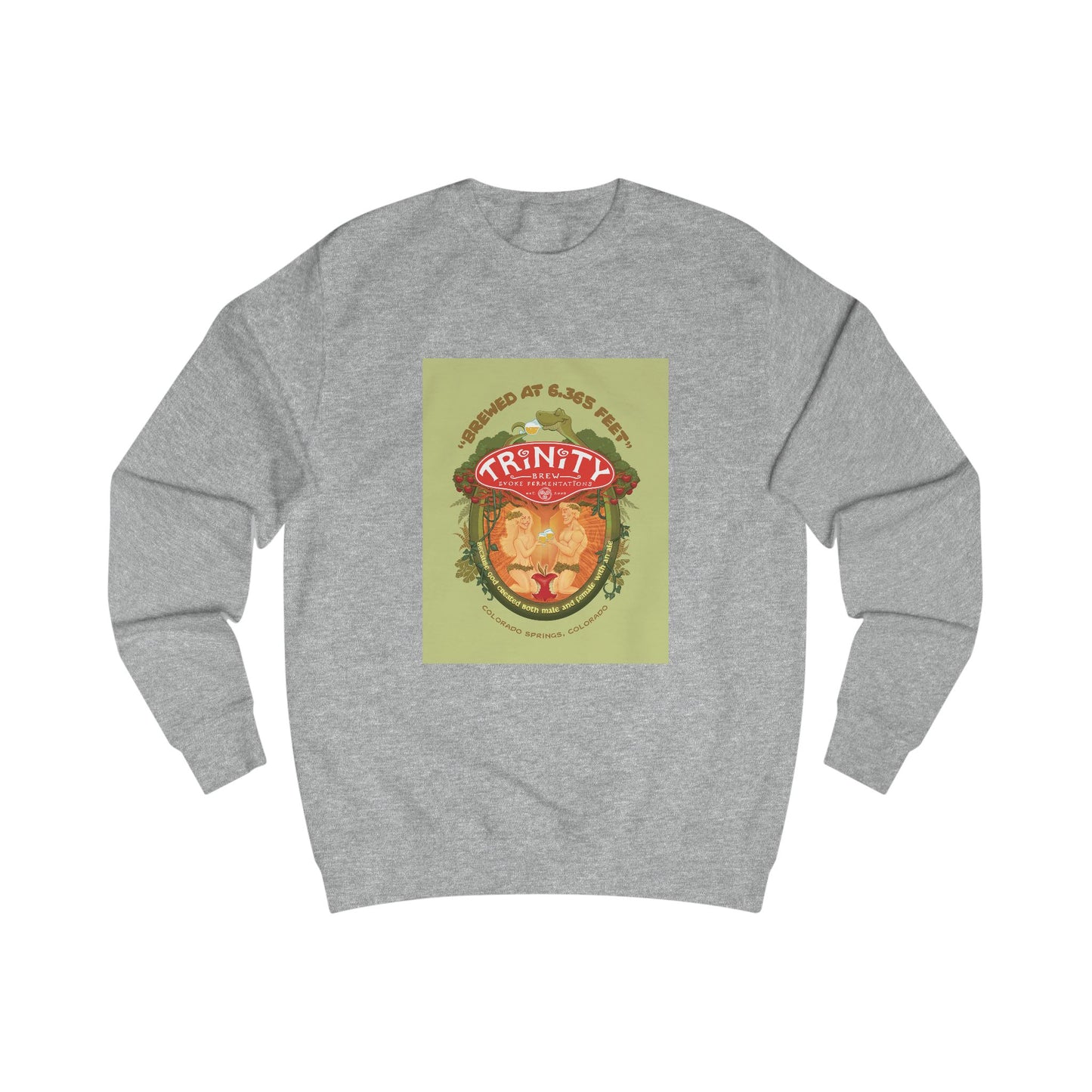 TRiNiTY Adam & Eve Ale with Text - Men's Sweatshirt