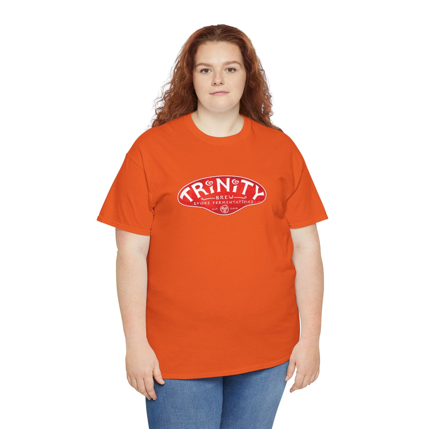 TRiNiTY Classic Logo RED - Unisex Heavy Cotton Tee