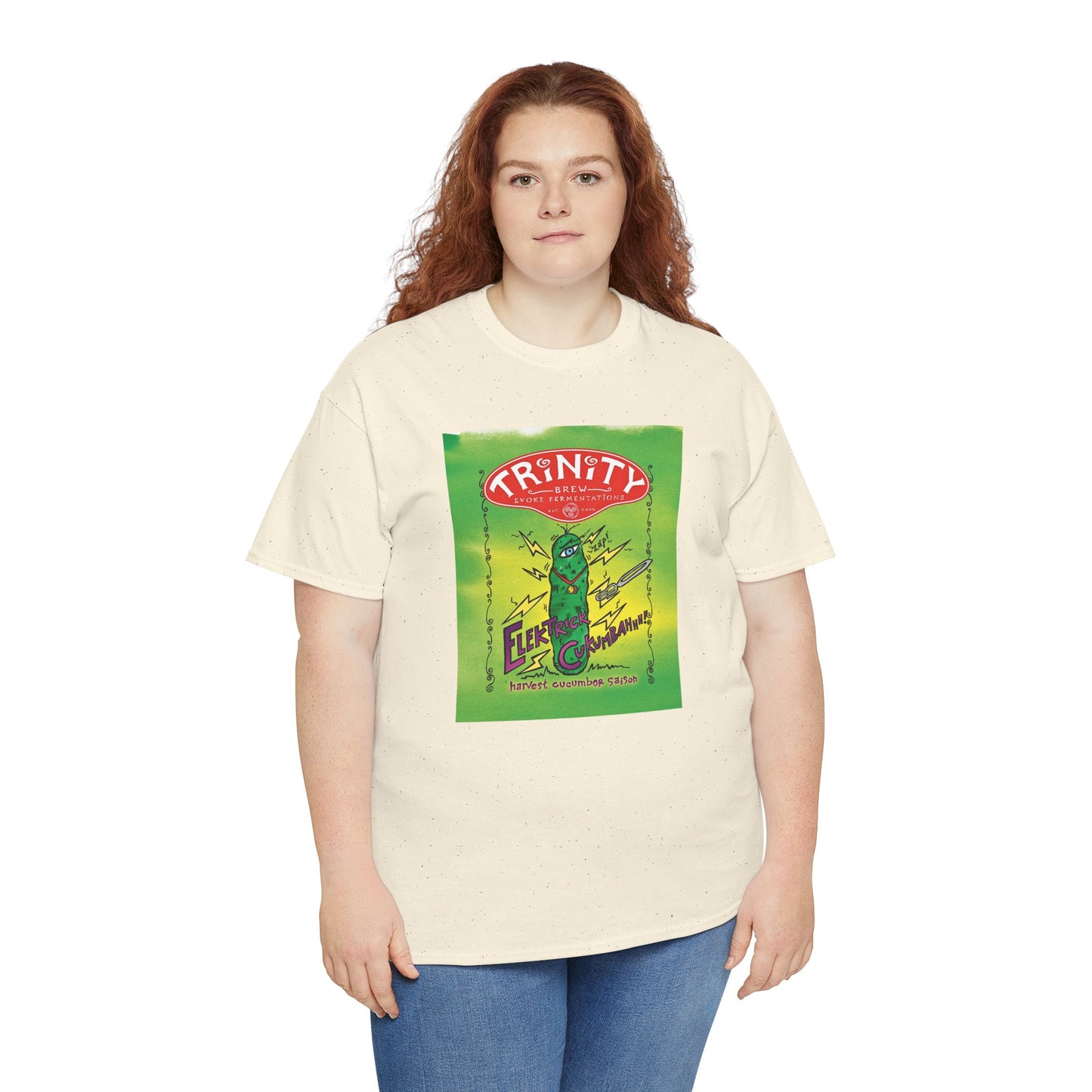 TRiNiTY Electrick Cucumbahh (Lighter Colors) - Unisex Heavy Cotton Tee