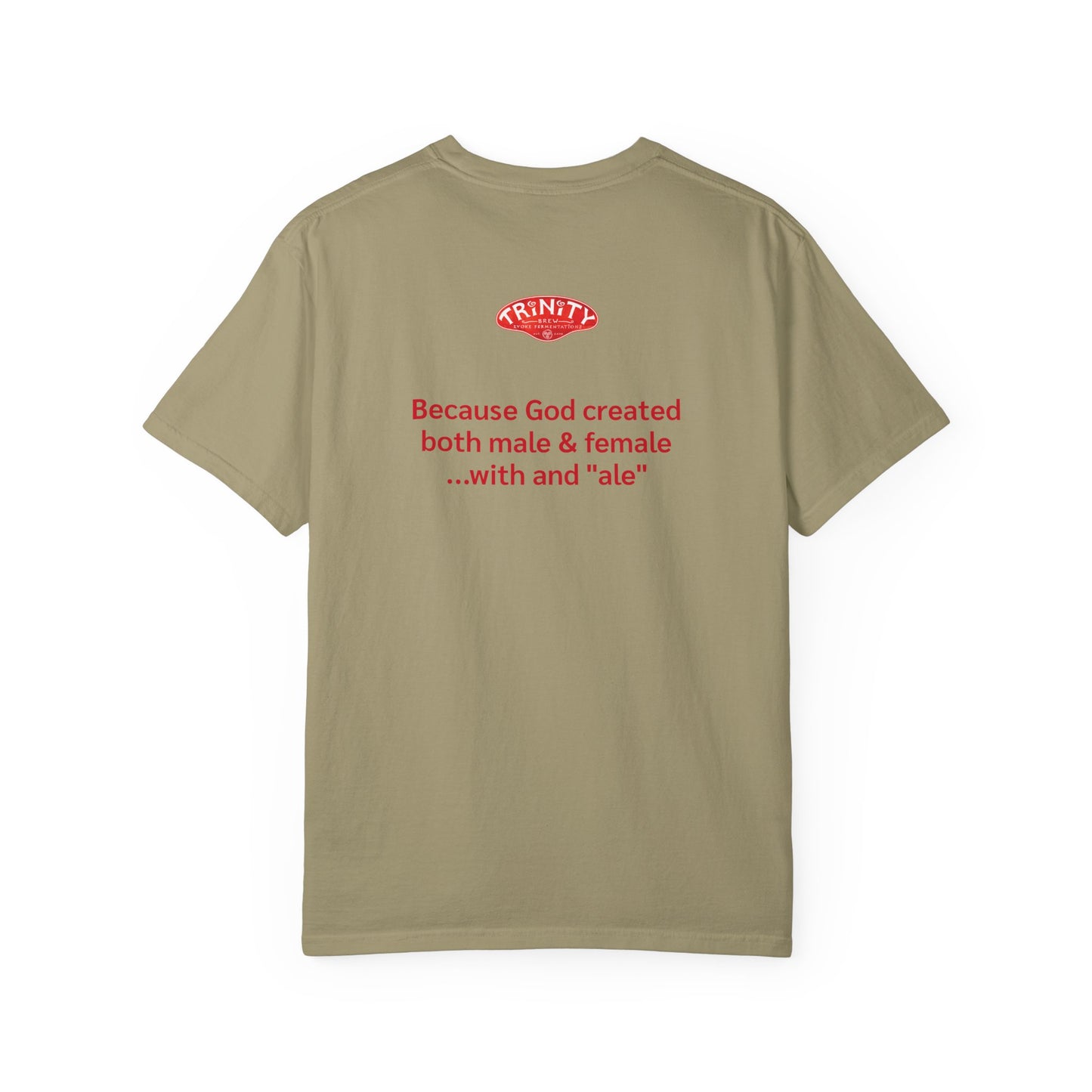 Beer-Themed Unisex Garment-Dyed T-shirt, Funny Beer Gift, Casual Tee for Beer Lovers, Christian Humor Shirt, Perfect for Parties