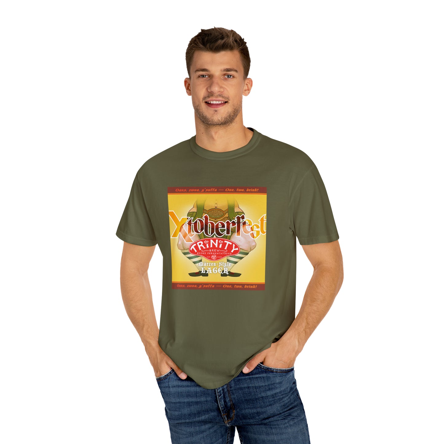 TRiNiTY Xtoberfest (Darker Colors) Oktoberfest T-Shirt - Unisex Garment-Dyed T-shirt