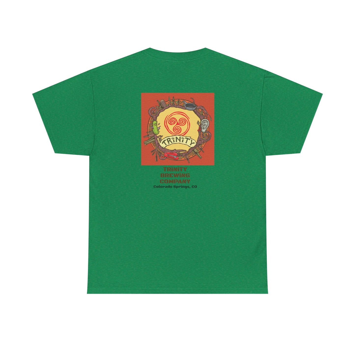 TRiNiTY Classic Logo RED - Unisex Heavy Cotton Tee