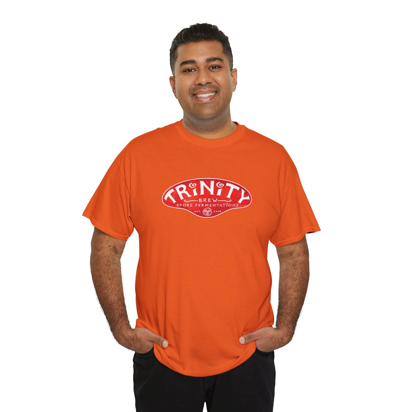 TRiNiTY Classic Logo RED - Unisex Heavy Cotton Tee