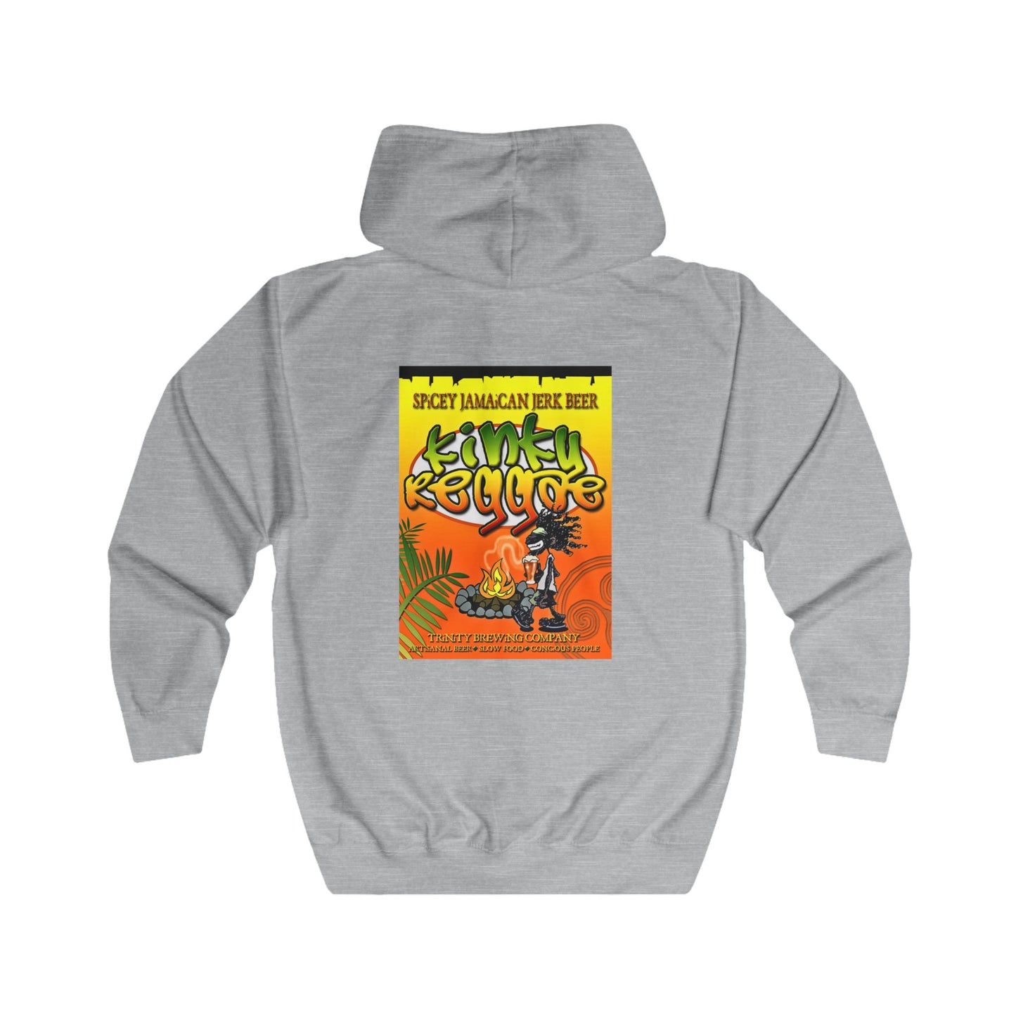 Funky Reggae Hoodie - Unisex Full Zip Hoodie
