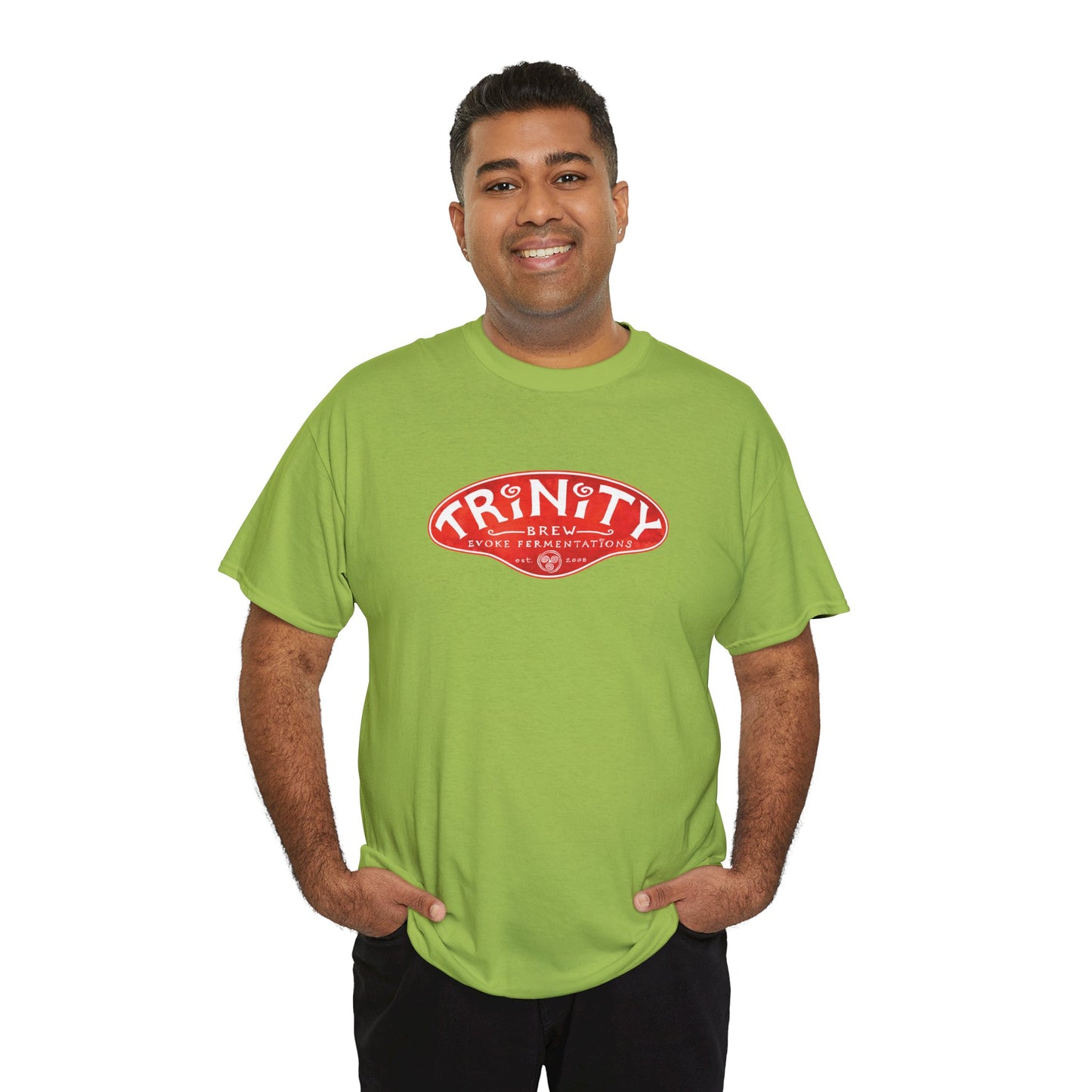 TRiNiTY Classic Logo RED - Unisex Heavy Cotton Tee