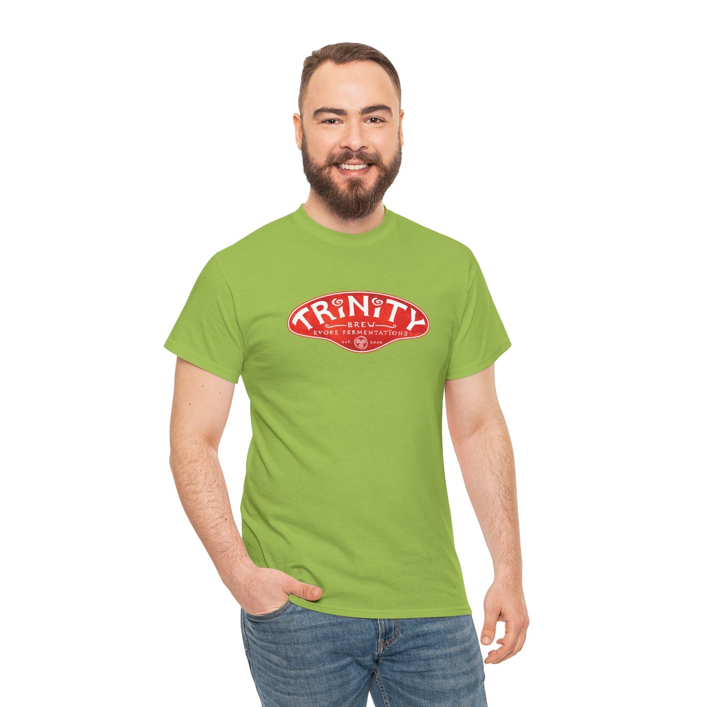 TRiNiTY Classic Logo RED - Unisex Heavy Cotton Tee