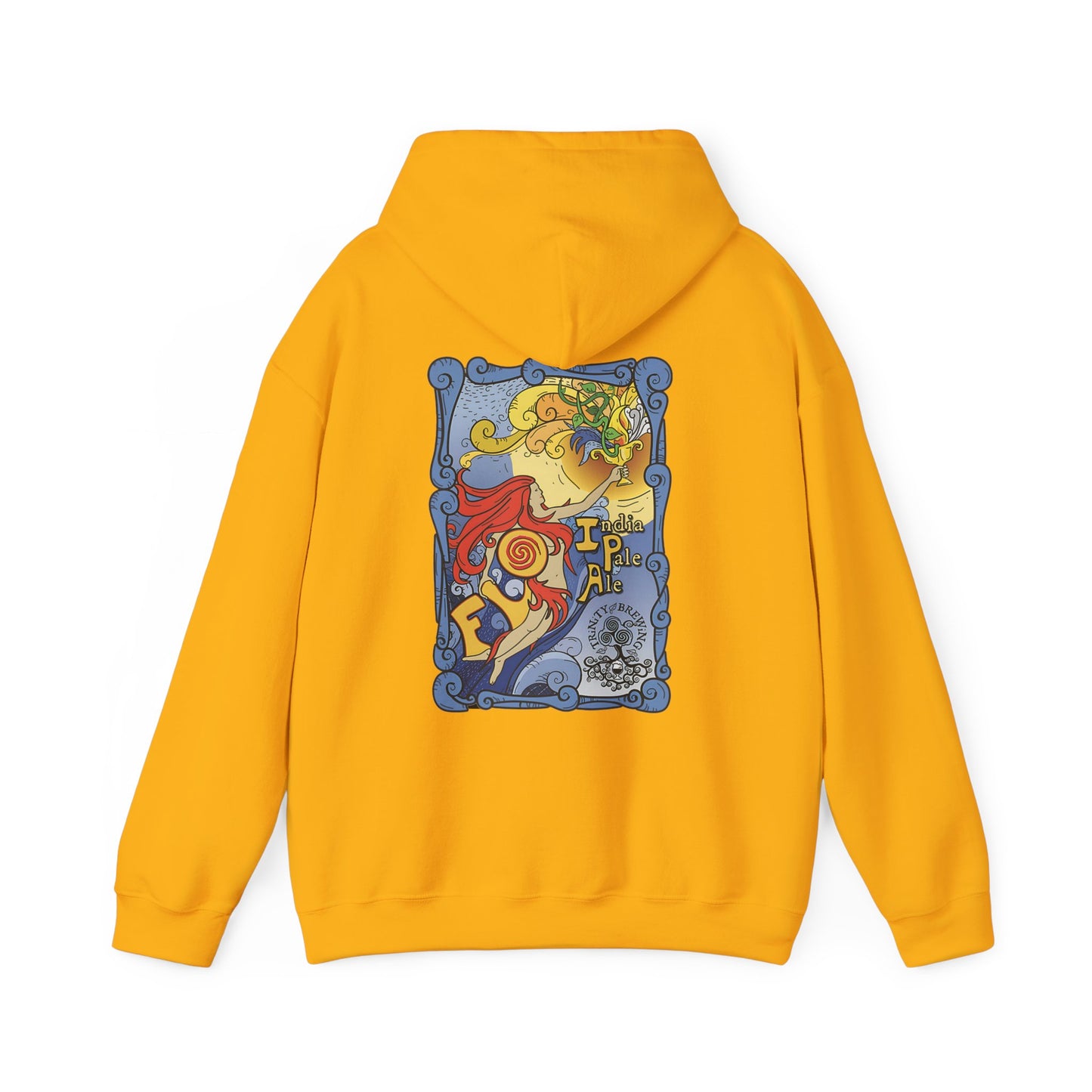 Trinity logo Front with Flo logo back Unisex Heavy Blend™ Hooded Sweatshirt