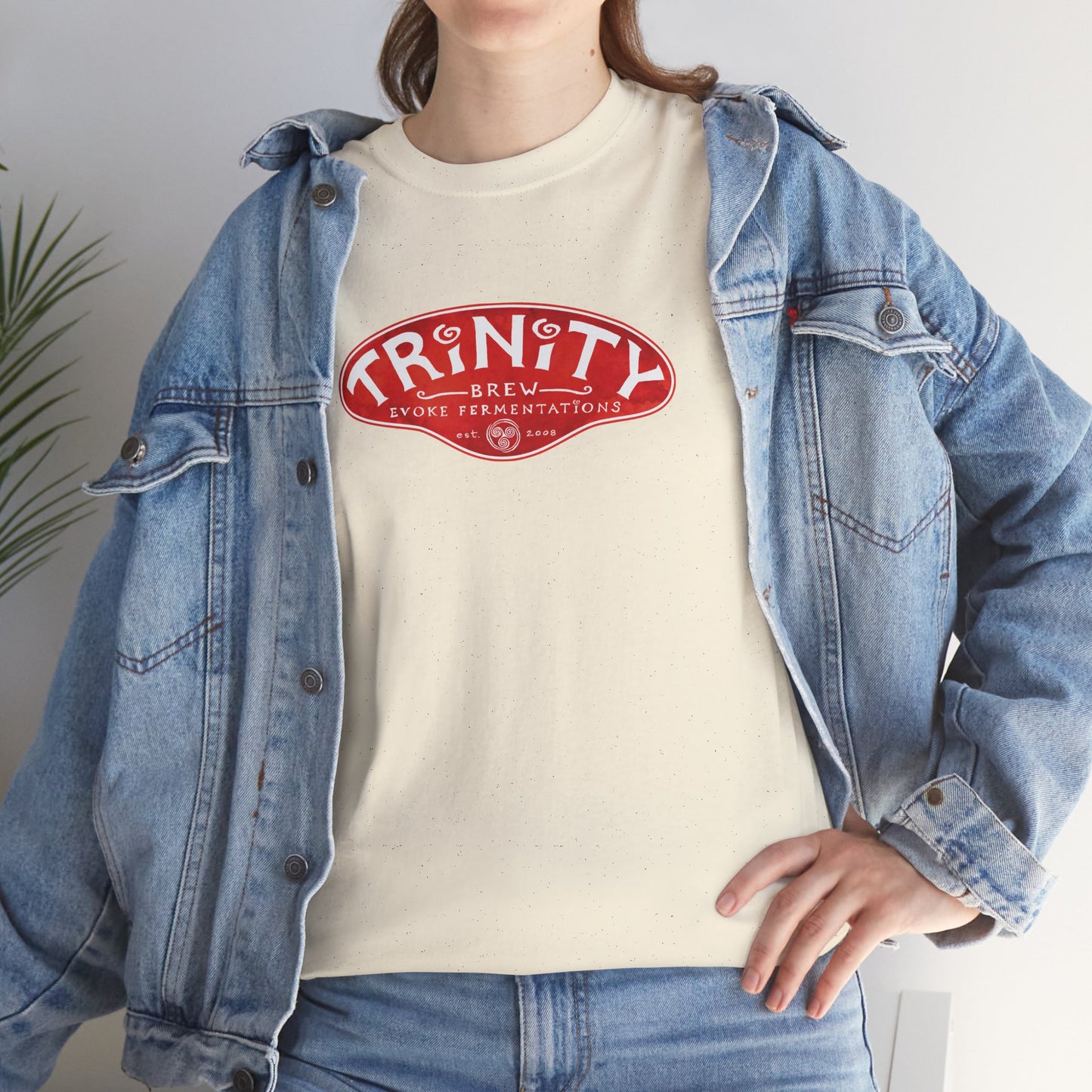 TRiNiTY Classic Logo RED - Unisex Heavy Cotton Tee