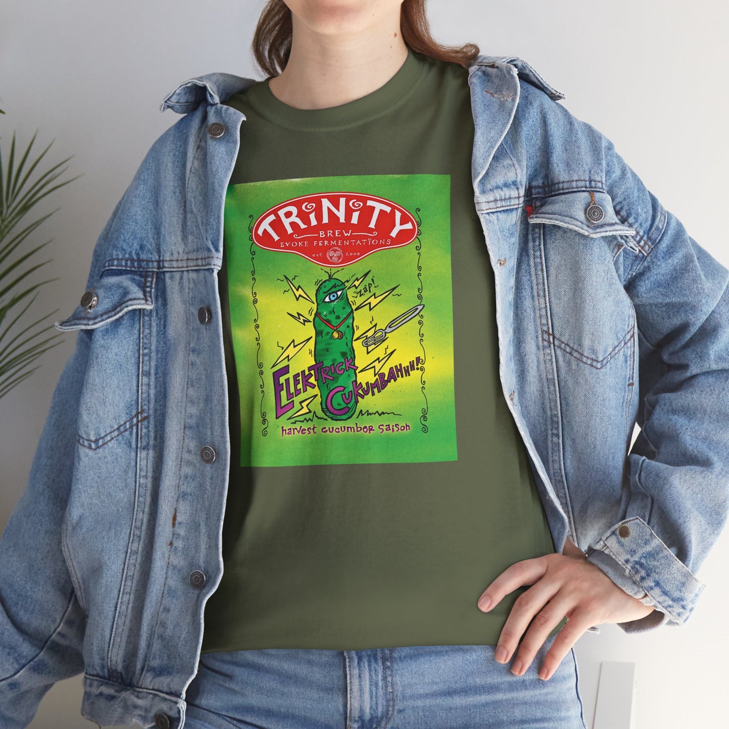 TRiNiTY Electric Cukumbahh (Darker Colors) - Unisex Heavy Cotton Tee
