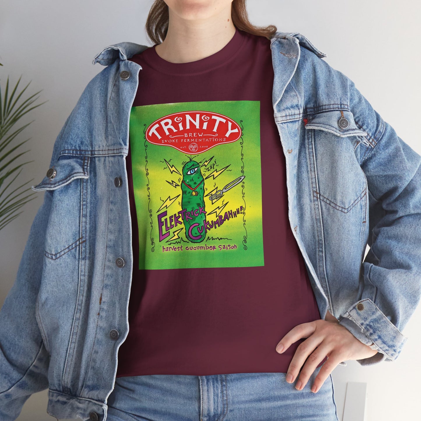 TRiNiTY Electric Cukumbahh (Darker Colors) - Unisex Heavy Cotton Tee