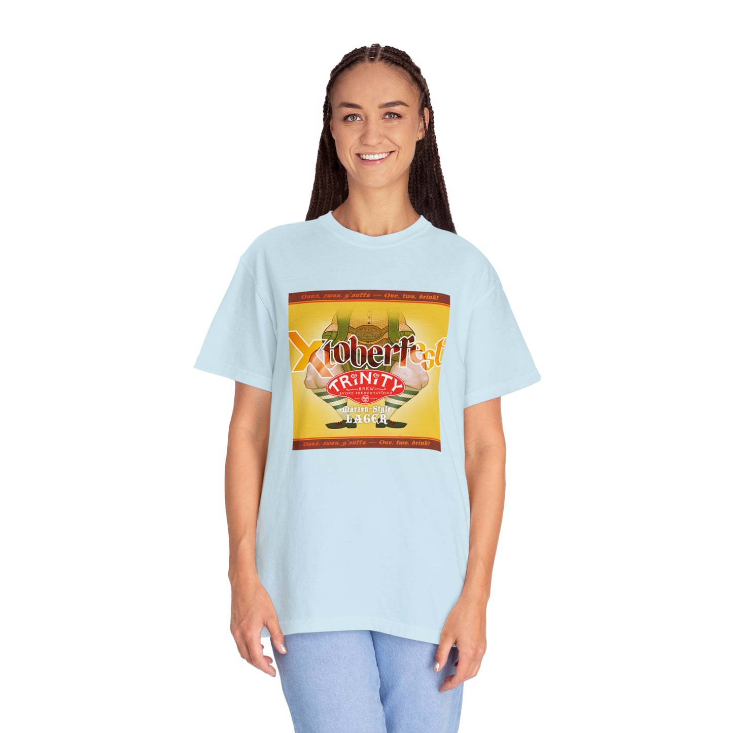 TRiNiTY Xtoberfest! T-Shirt (Lighter Colors) Oktoberfest Bier - Unisex Garment-Dyed T-shirt