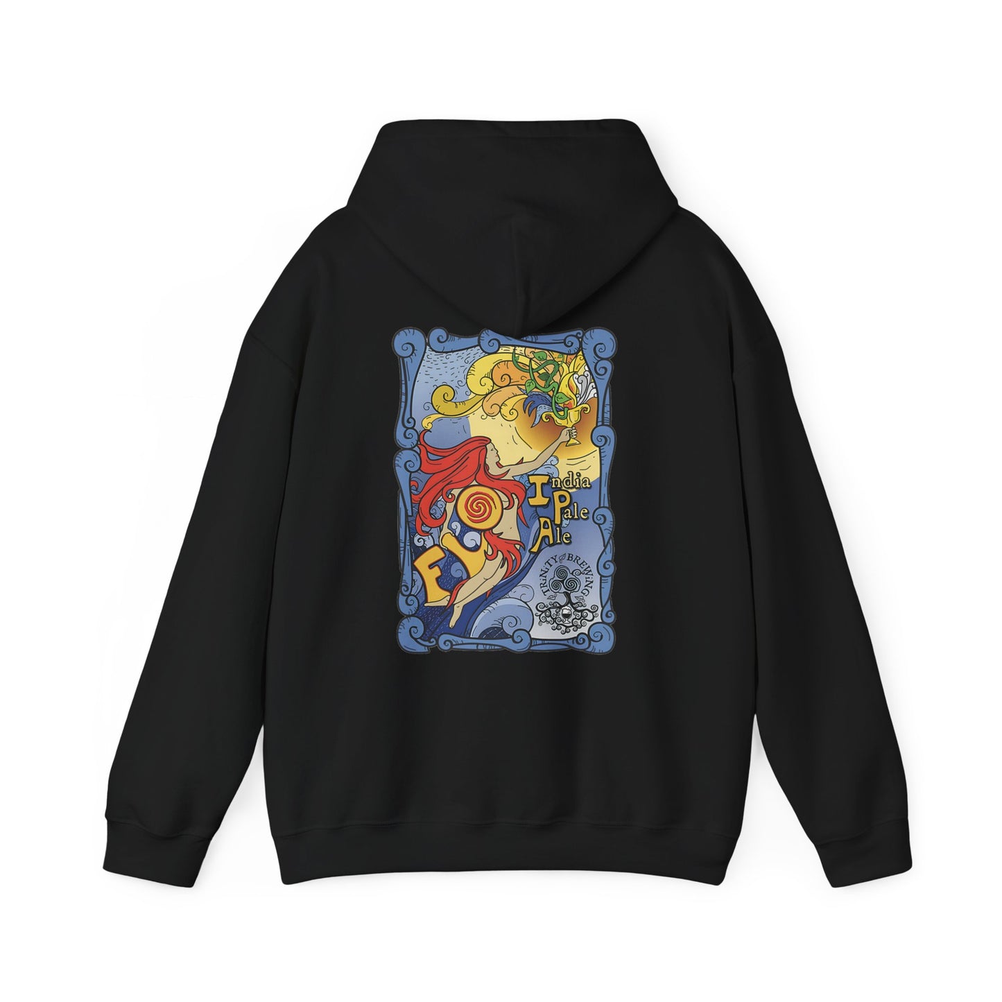 Trinity logo Front with Flo logo back Unisex Heavy Blend™ Hooded Sweatshirt