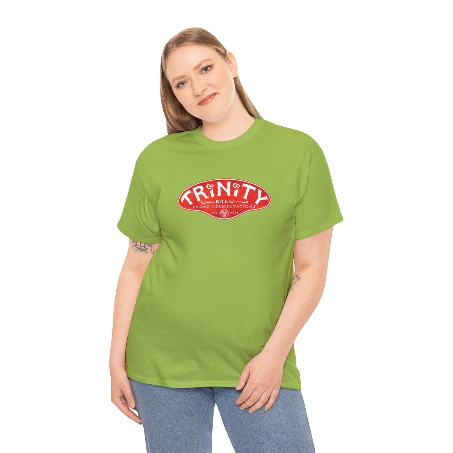TRiNiTY Classic Logo RED - Unisex Heavy Cotton Tee