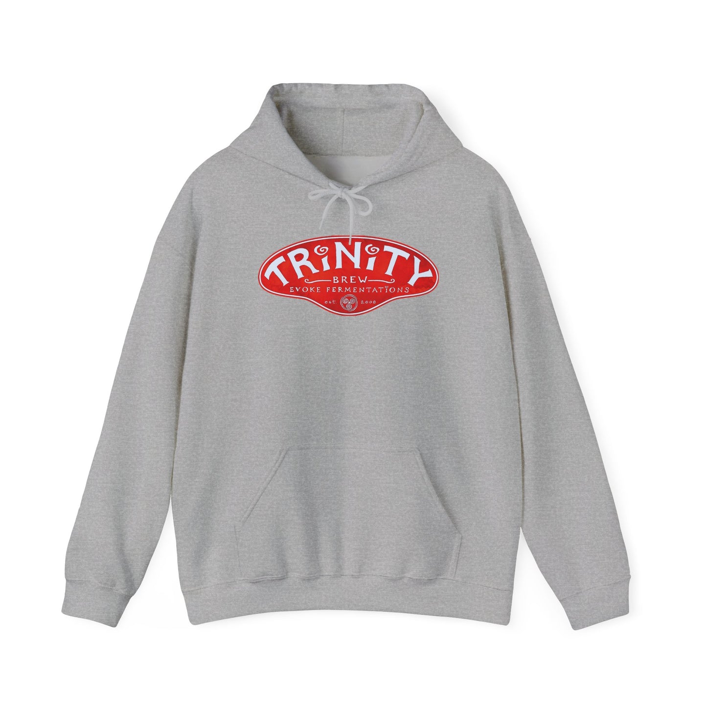 Trinity logo Front with Flo logo back Unisex Heavy Blend™ Hooded Sweatshirt