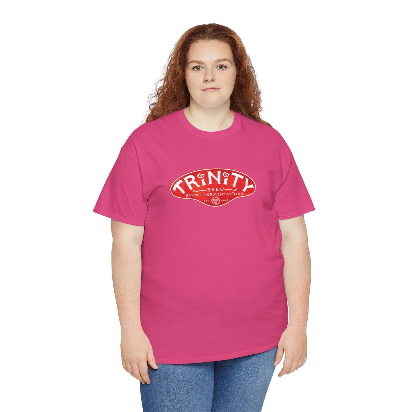 TRiNiTY Classic Logo RED - Unisex Heavy Cotton Tee