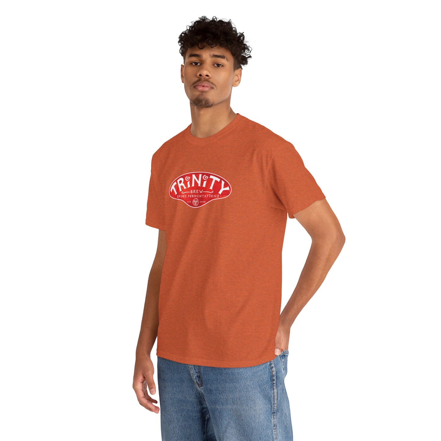 TRiNiTY Classic Logo RED - Unisex Heavy Cotton Tee