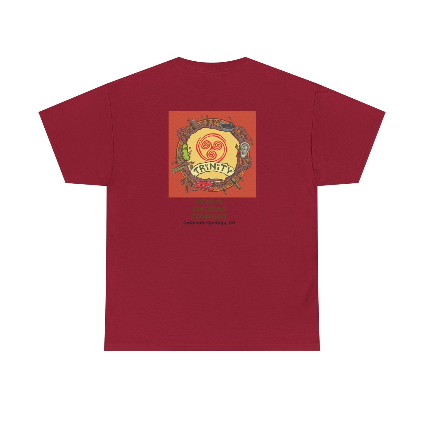 TRiNiTY Classic Logo RED - Unisex Heavy Cotton Tee