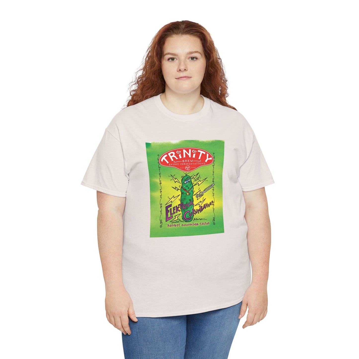 TRiNiTY Electrick Cucumbahh (Lighter Colors) - Unisex Heavy Cotton Tee