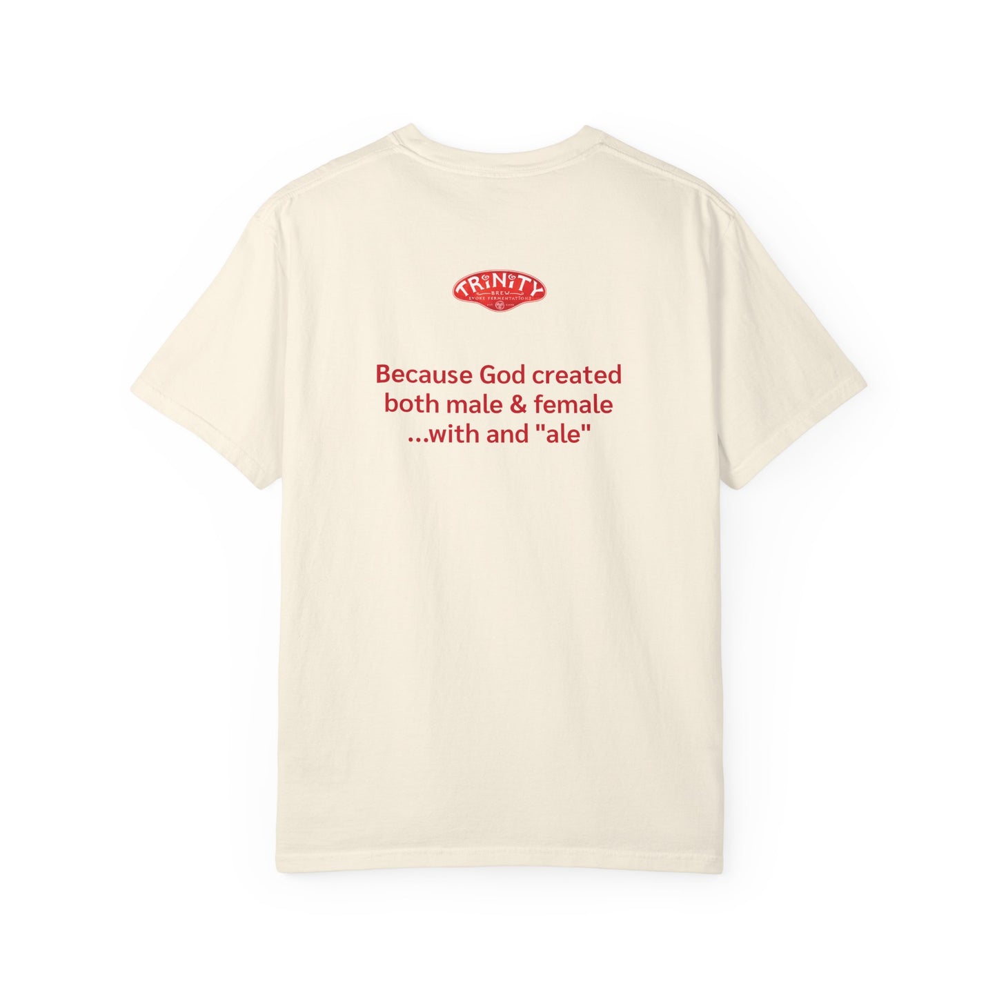 Beer-Themed Unisex Garment-Dyed T-shirt, Funny Beer Gift, Casual Tee for Beer Lovers, Christian Humor Shirt, Perfect for Parties