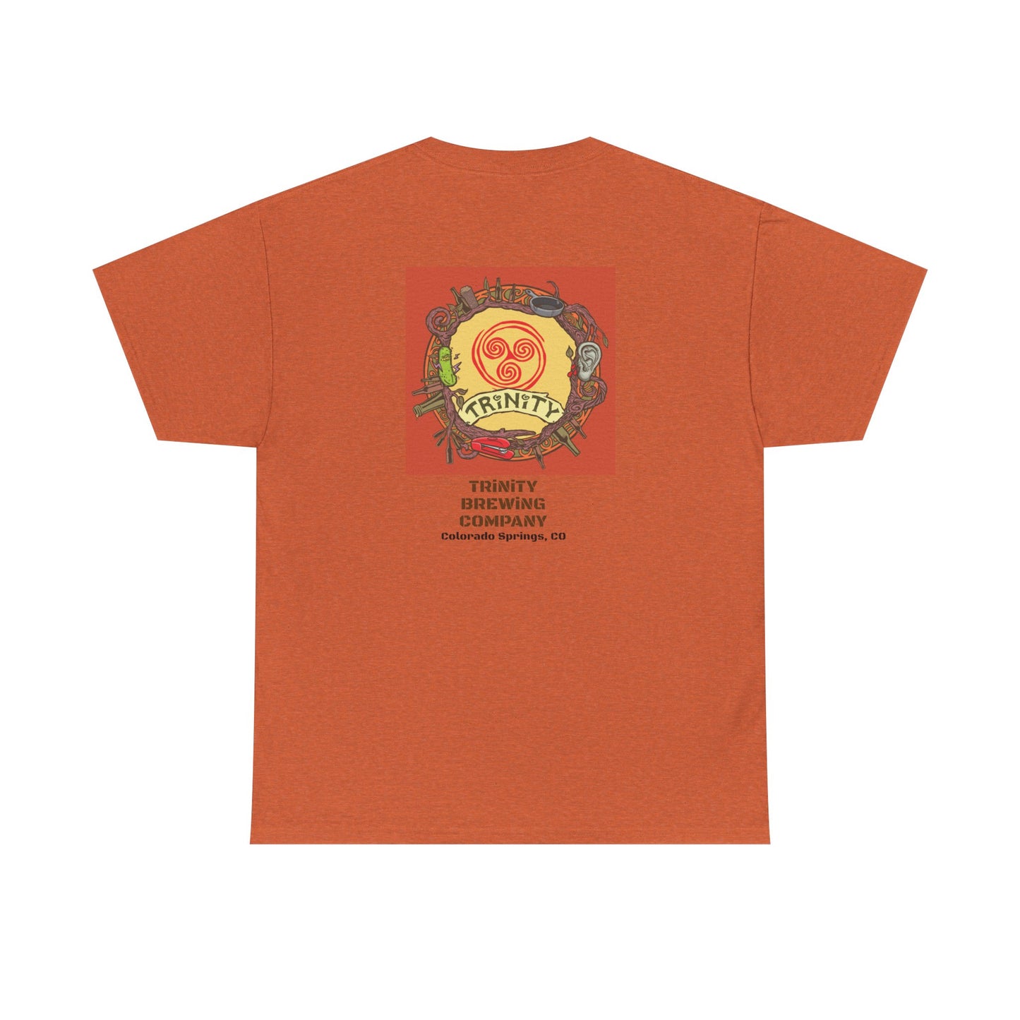 TRiNiTY Classic Logo RED - Unisex Heavy Cotton Tee