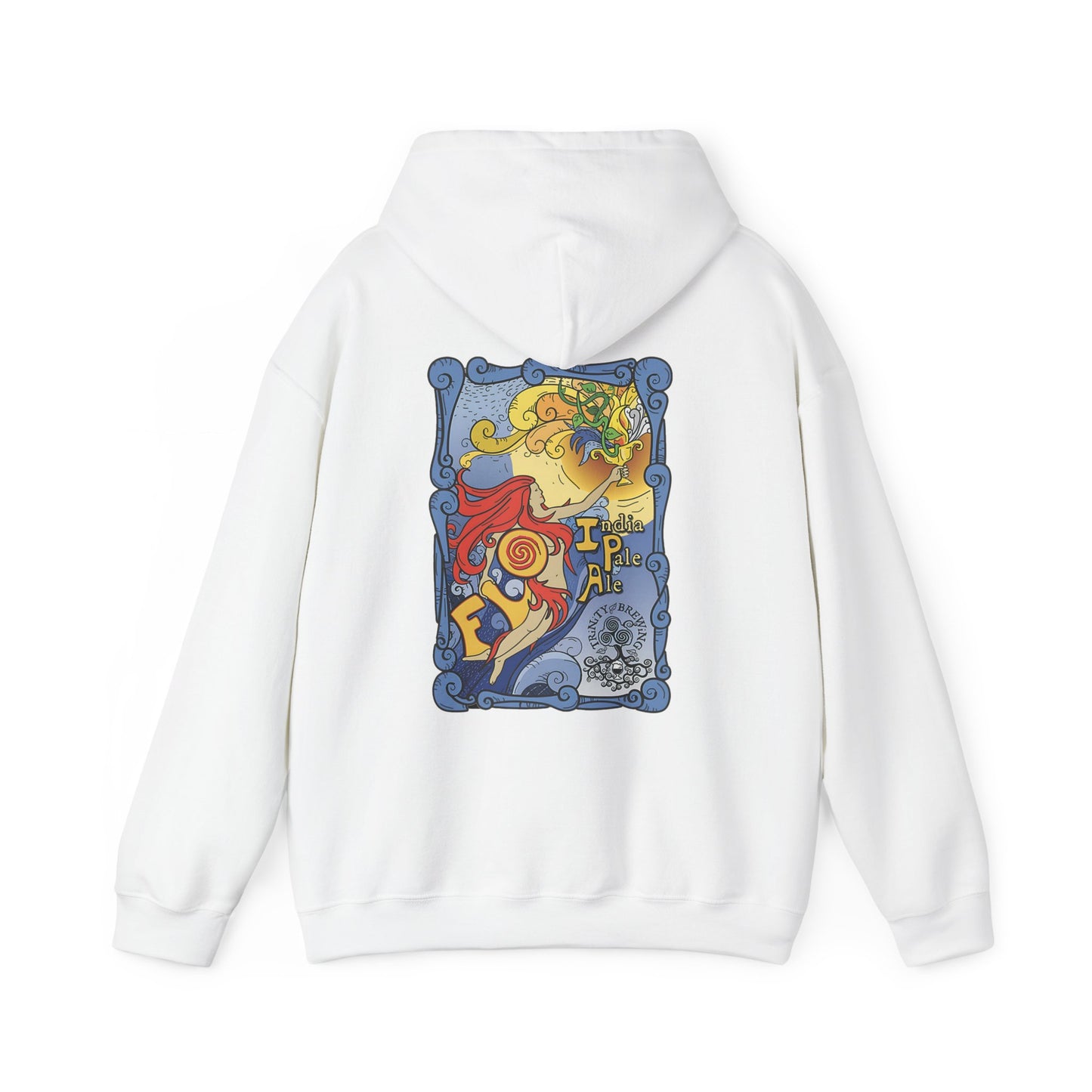 Trinity logo Front with Flo logo back Unisex Heavy Blend™ Hooded Sweatshirt