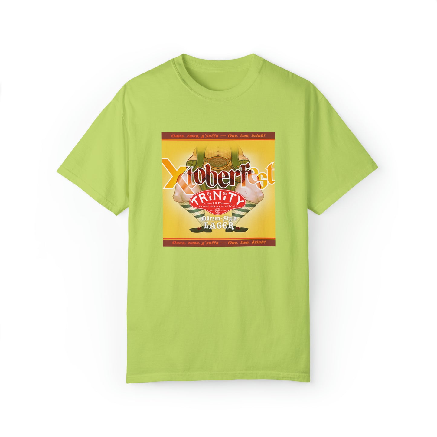 TRiNiTY Xtoberfest! T-Shirt (Lighter Colors) Oktoberfest Bier - Unisex Garment-Dyed T-shirt