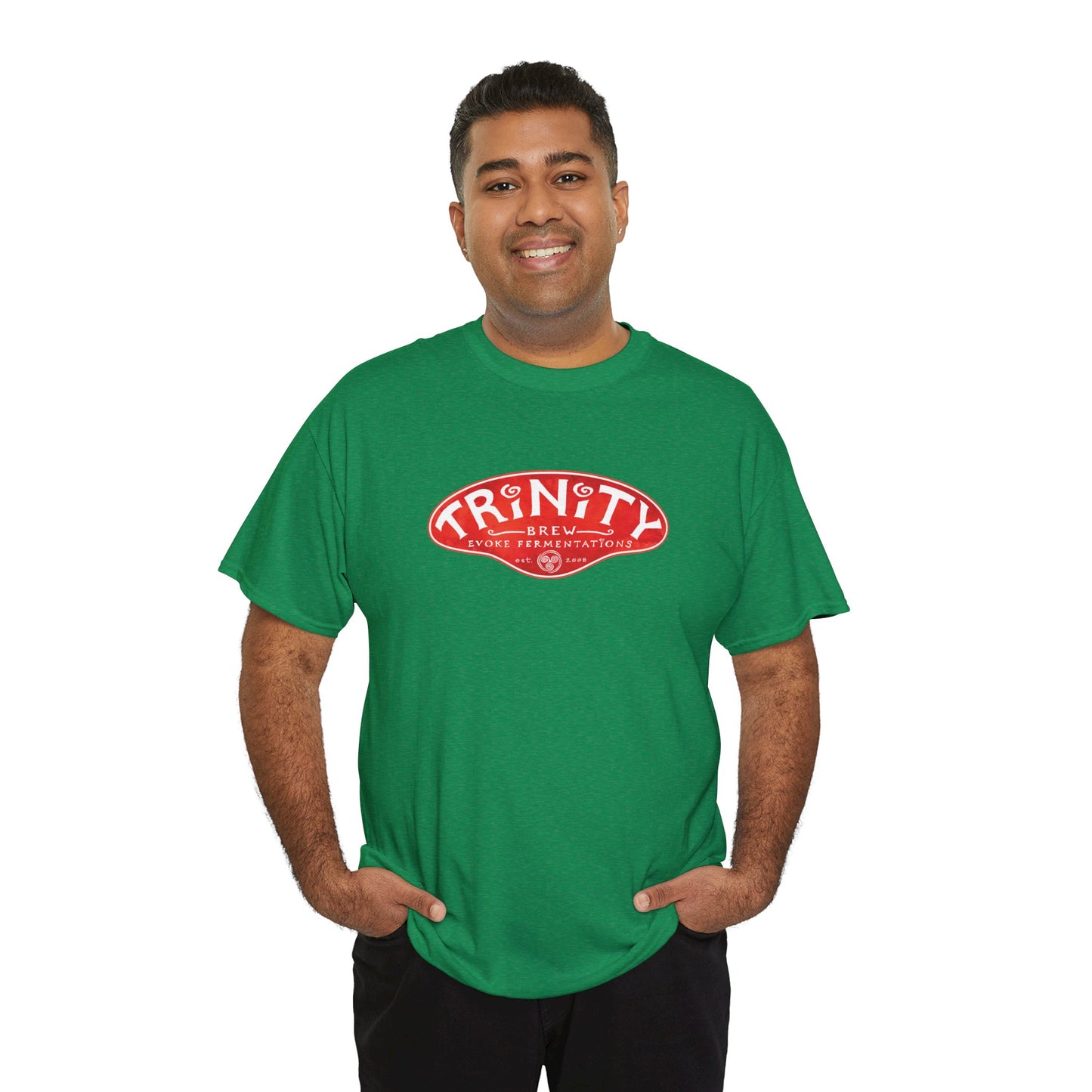 TRiNiTY Classic Logo RED - Unisex Heavy Cotton Tee