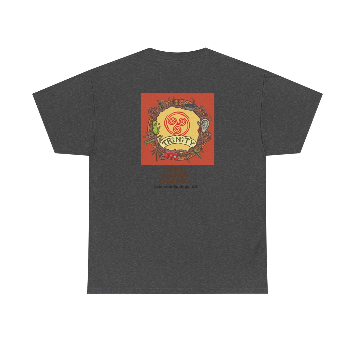 TRiNiTY Classic Logo RED - Unisex Heavy Cotton Tee