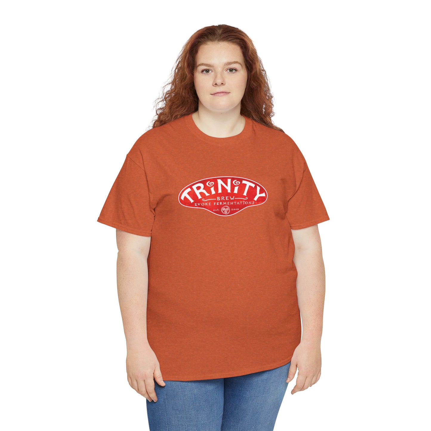 TRiNiTY Classic Logo RED - Unisex Heavy Cotton Tee