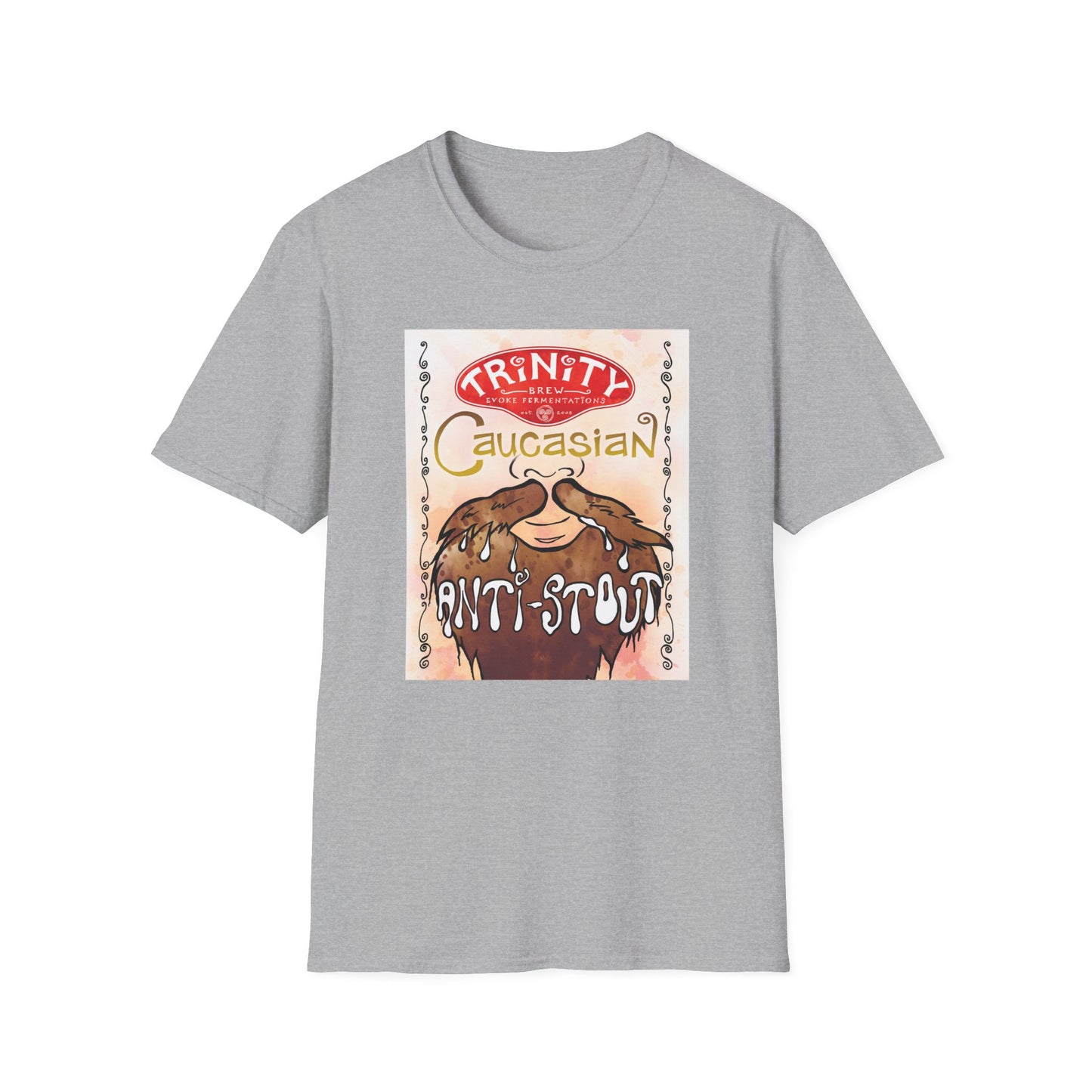 TRiNiTY Caucasian Anti-Stout - Unisex Softstyle T-Shirt