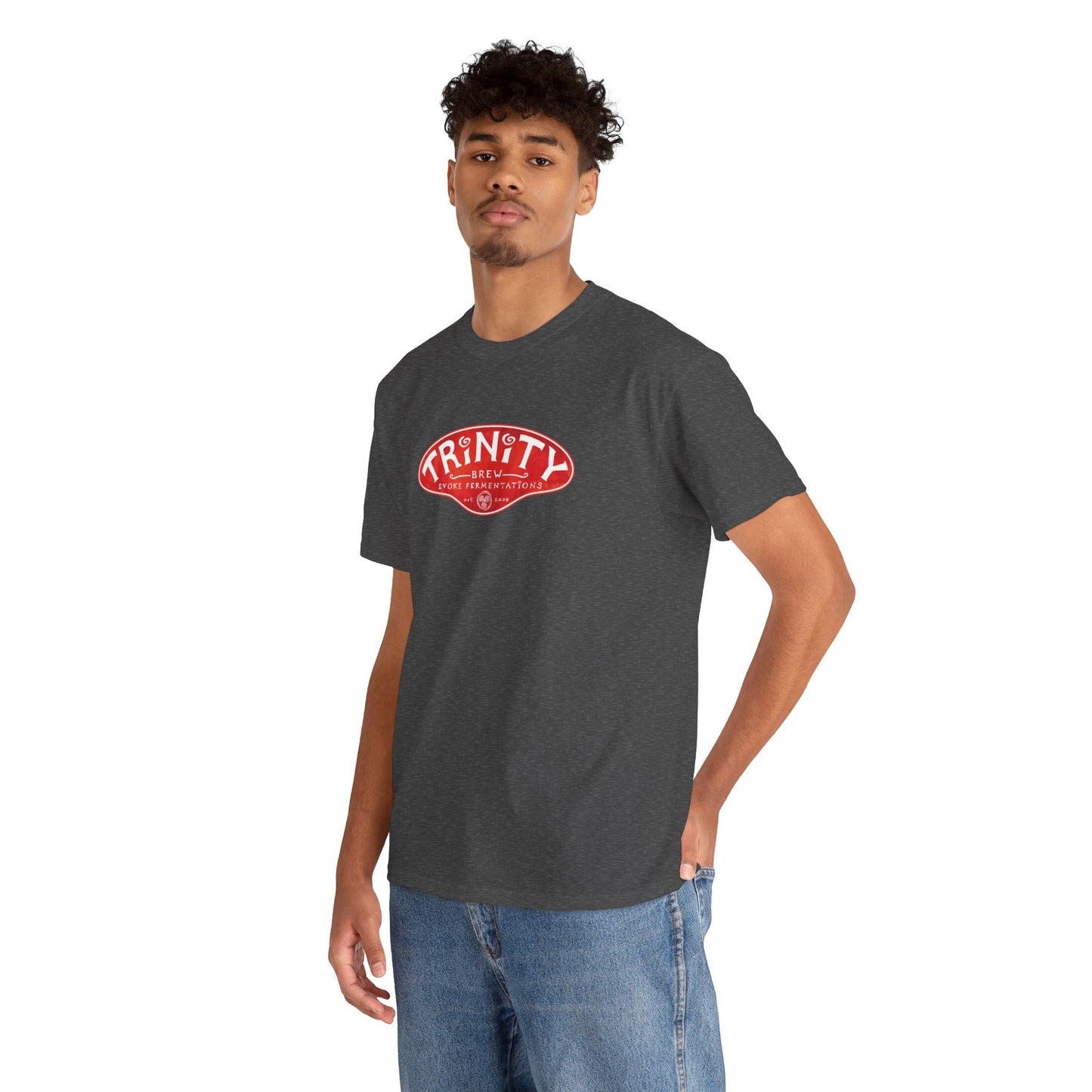 TRiNiTY Classic Logo RED - Unisex Heavy Cotton Tee