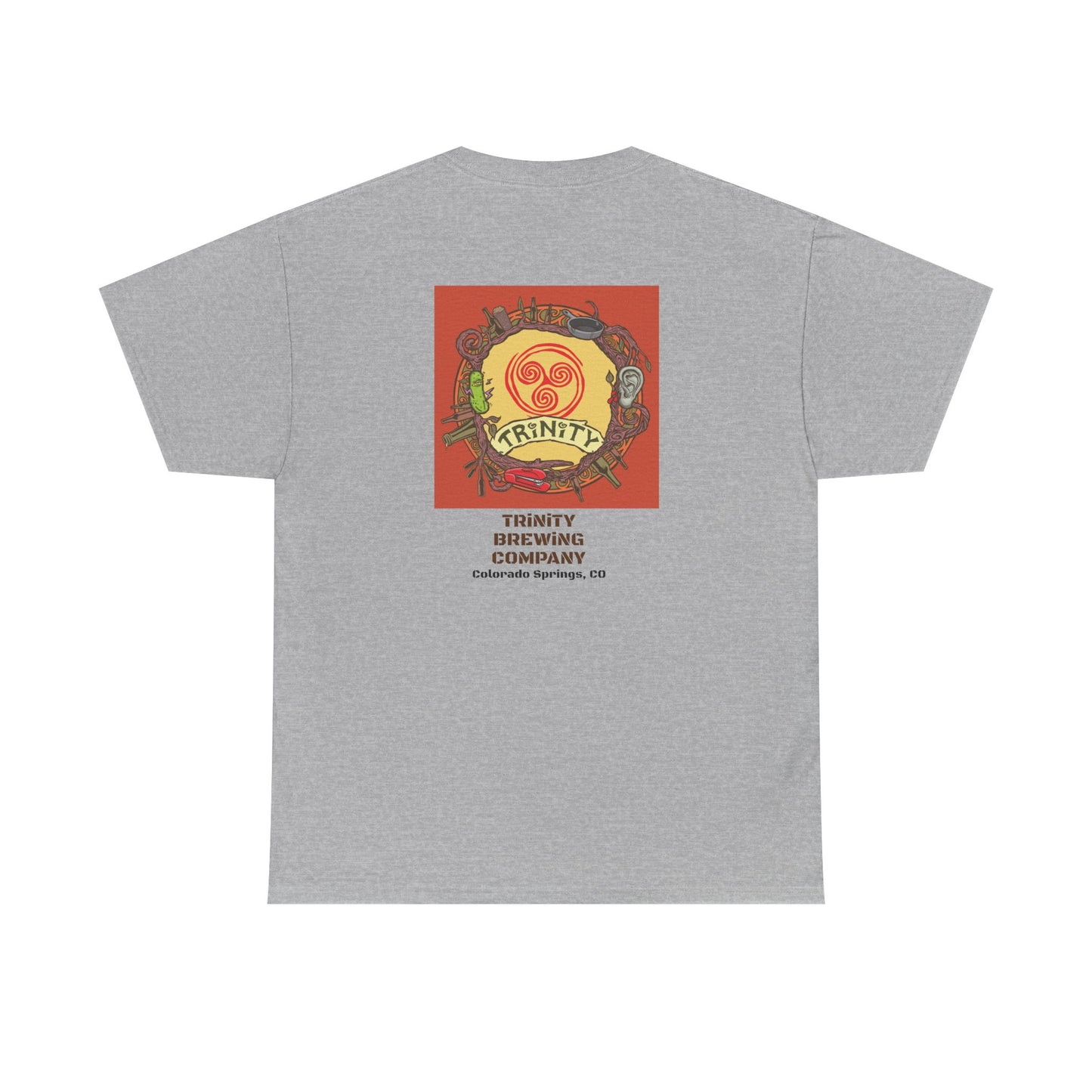 TRiNiTY Classic Logo RED - Unisex Heavy Cotton Tee