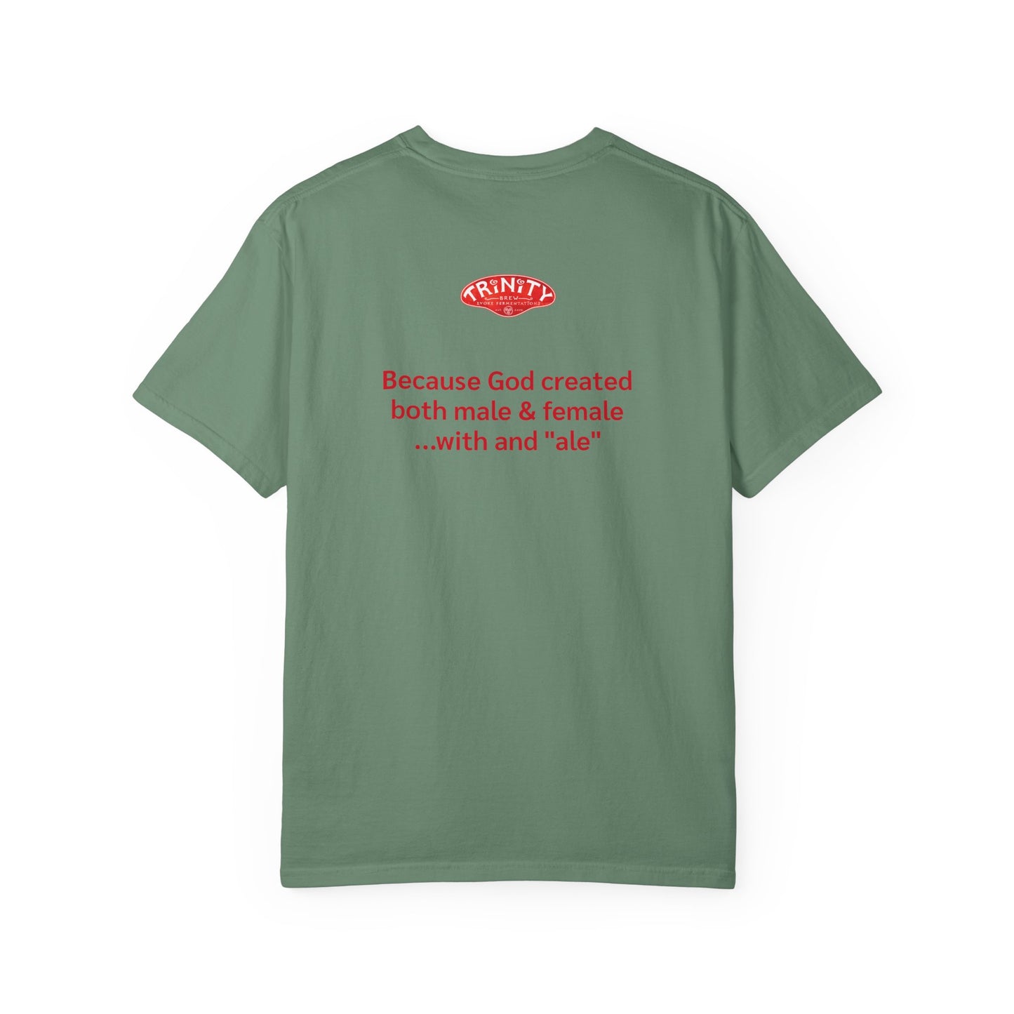 Beer-Themed Unisex Garment-Dyed T-shirt, Funny Beer Gift, Casual Tee for Beer Lovers, Christian Humor Shirt, Perfect for Parties