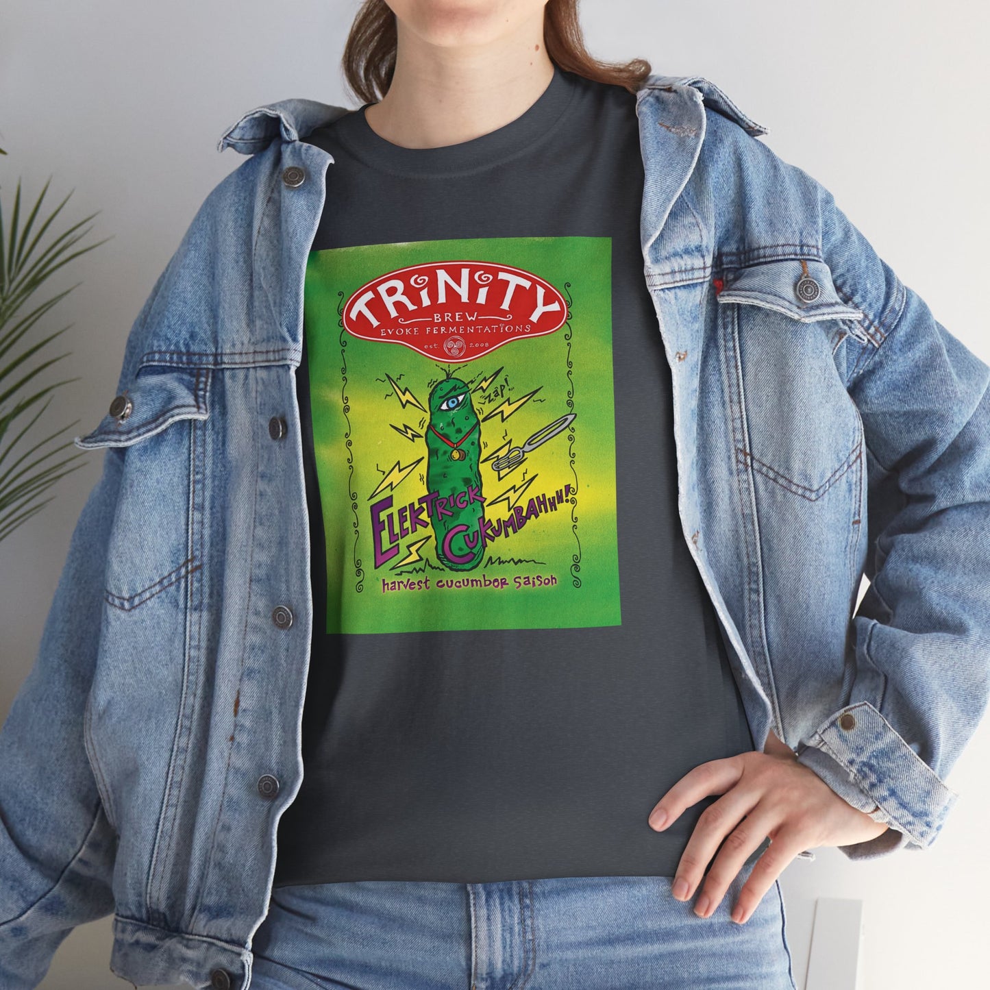 TRiNiTY Electric Cukumbahh (Darker Colors) - Unisex Heavy Cotton Tee