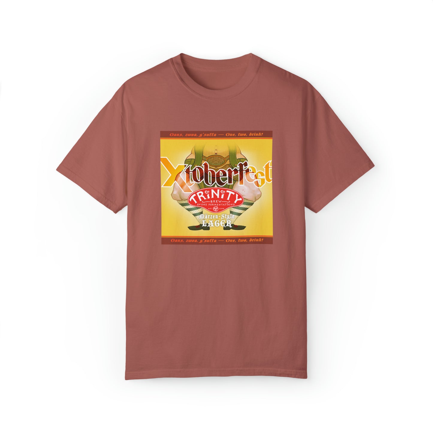 TRiNiTY Xtoberfest! T-Shirt (Lighter Colors) Oktoberfest Bier - Unisex Garment-Dyed T-shirt