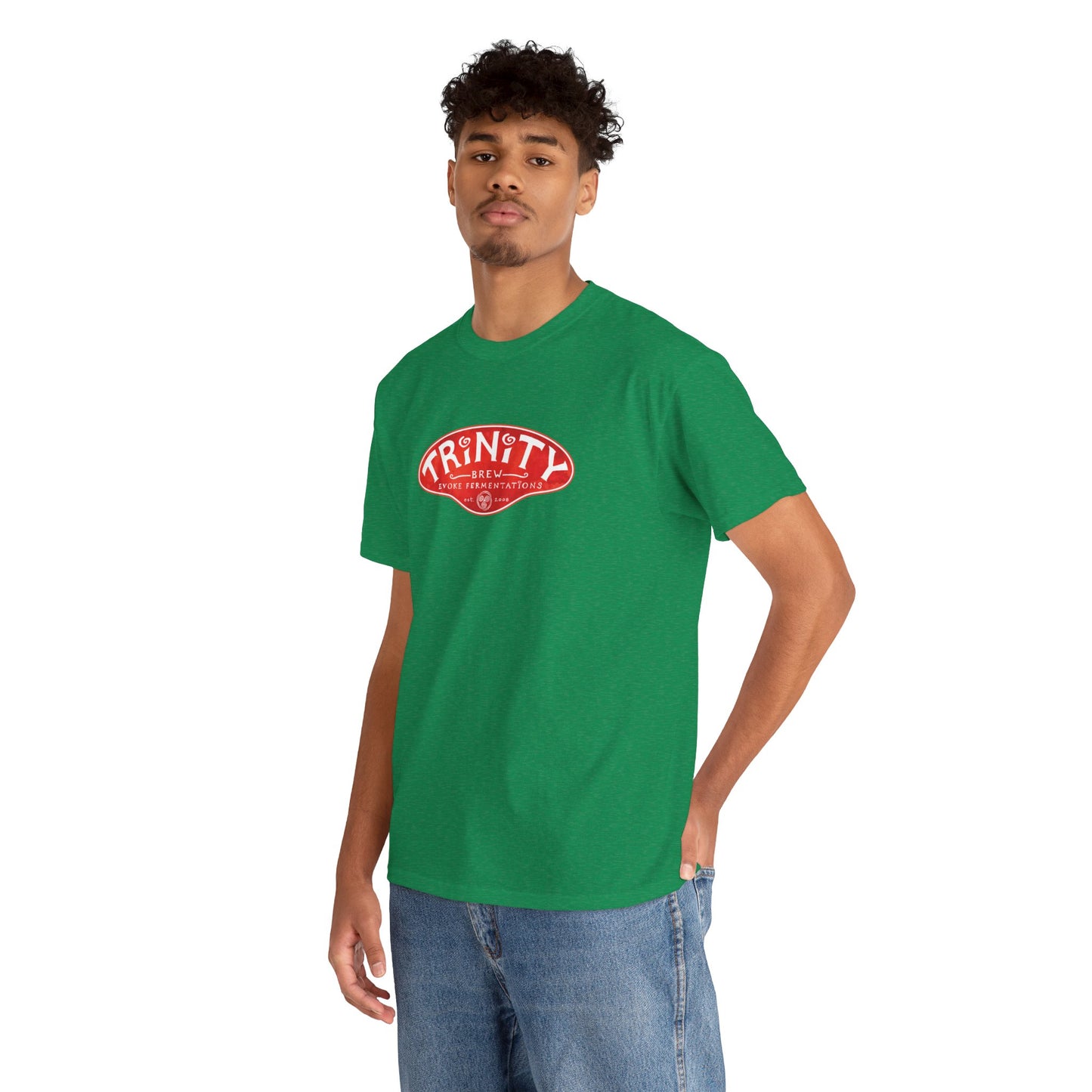 TRiNiTY Classic Logo RED - Unisex Heavy Cotton Tee