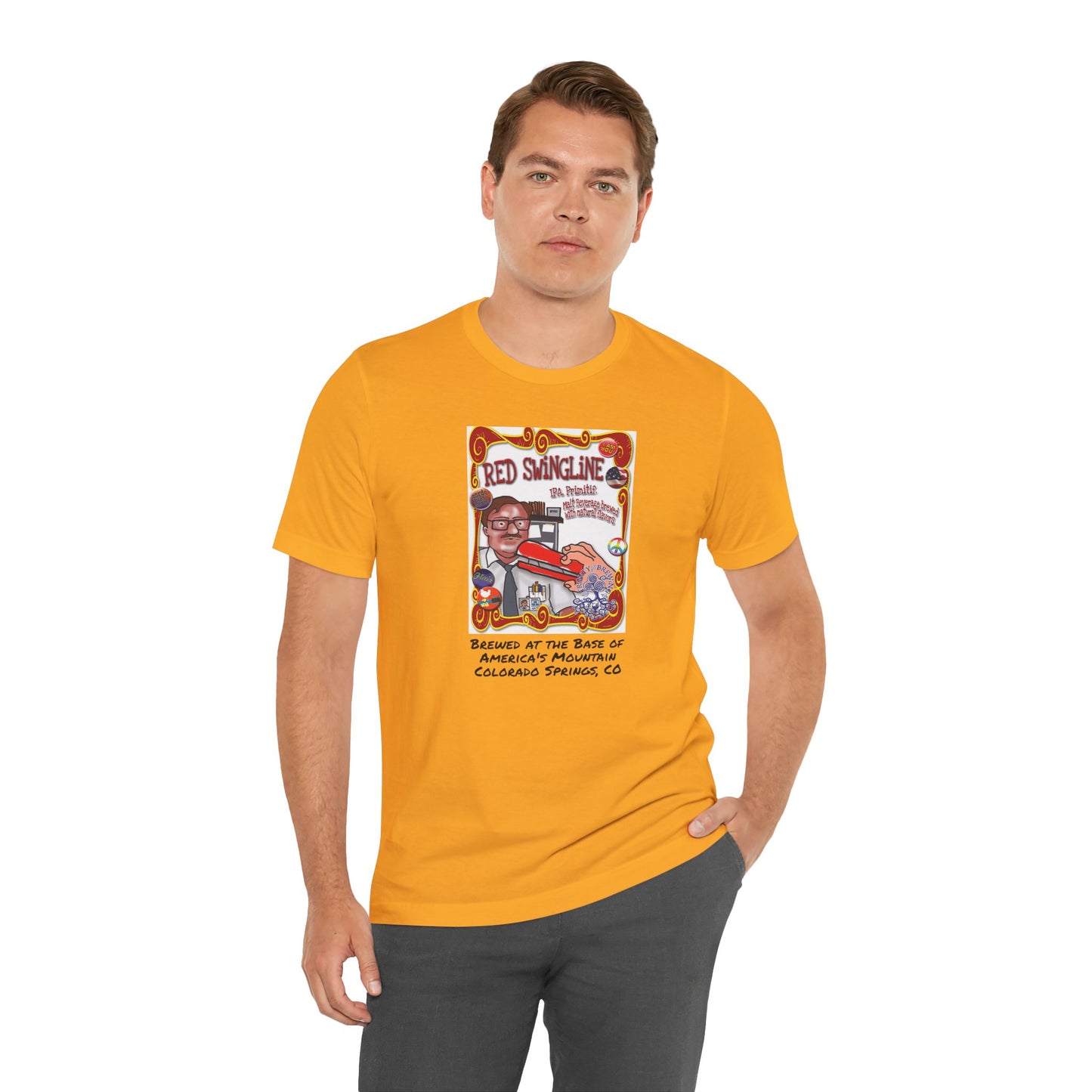 TRiNiTY GABF Gold Medal Winner Red Swingline Sour IPA - Unisex Jersey Short Sleeve Tee