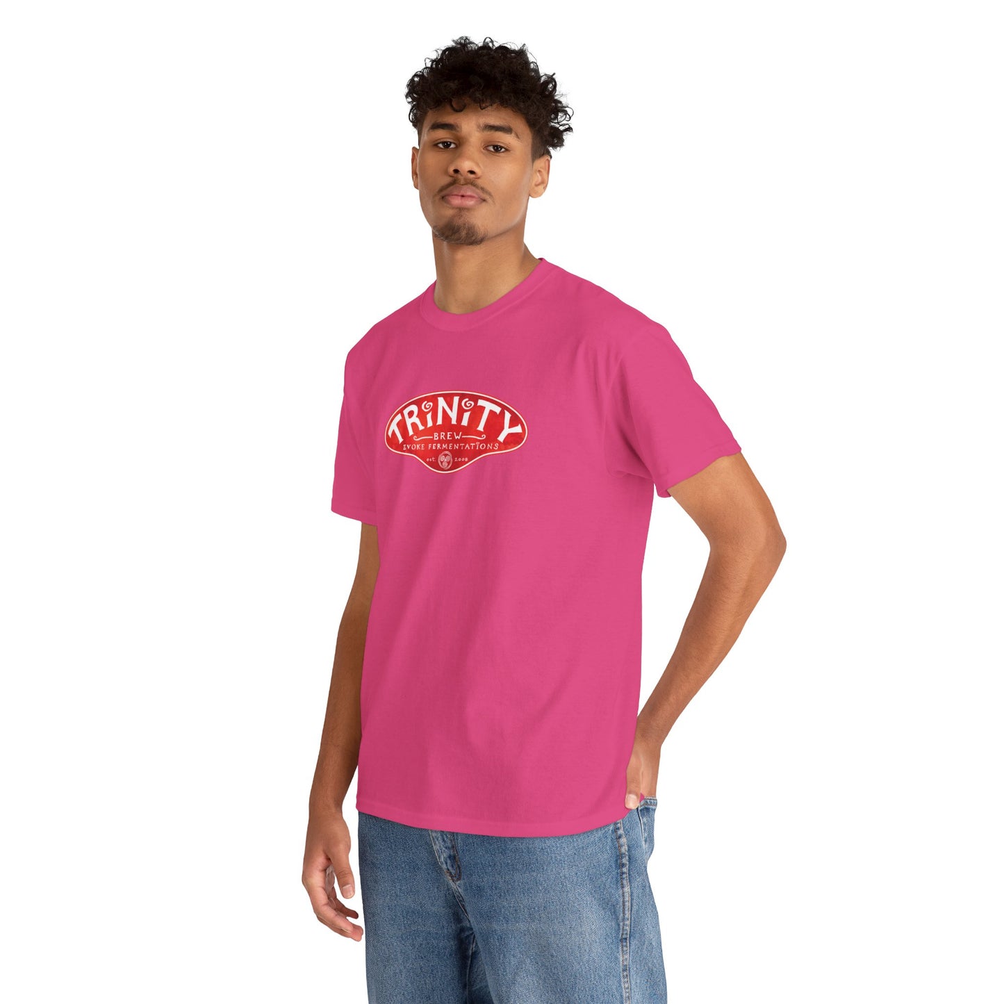 TRiNiTY Classic Logo RED - Unisex Heavy Cotton Tee