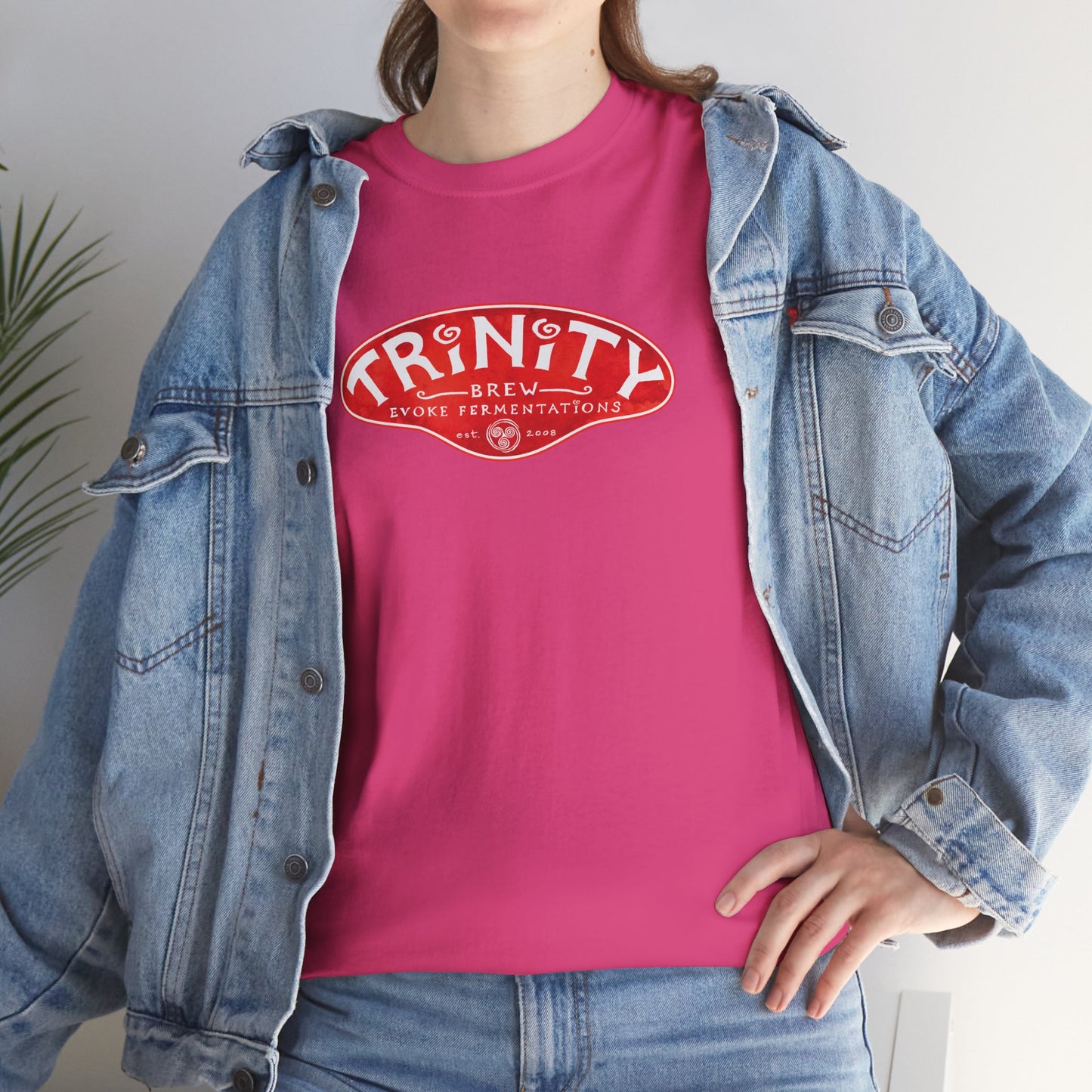 TRiNiTY Classic Logo RED - Unisex Heavy Cotton Tee